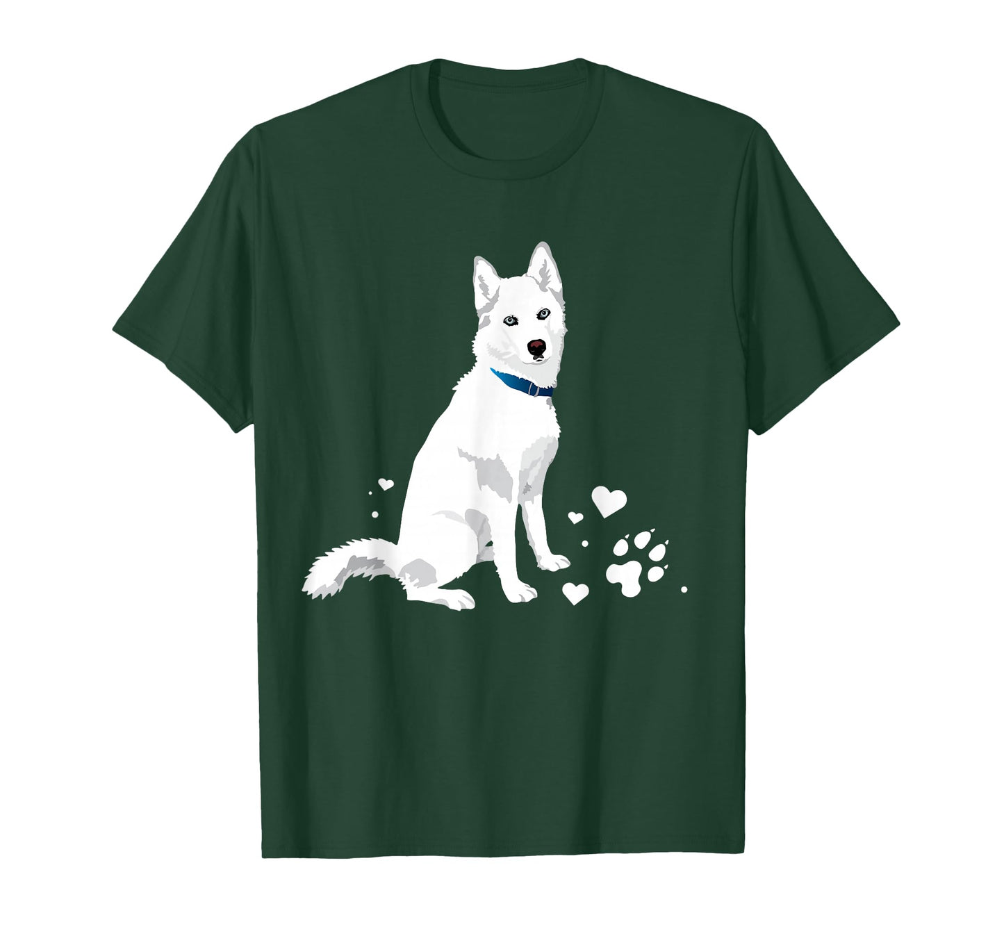 Cute White Siberian Husky - Sweet White Snow Dog T-Shirt
