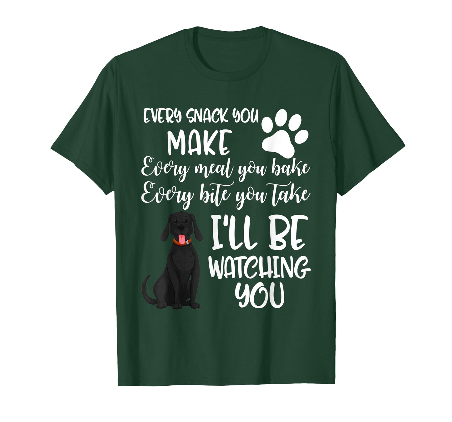Dog Groomer Every Snack Meal Bake Labrador Black Lab Pet Mom Men Women Kids T-Shirt