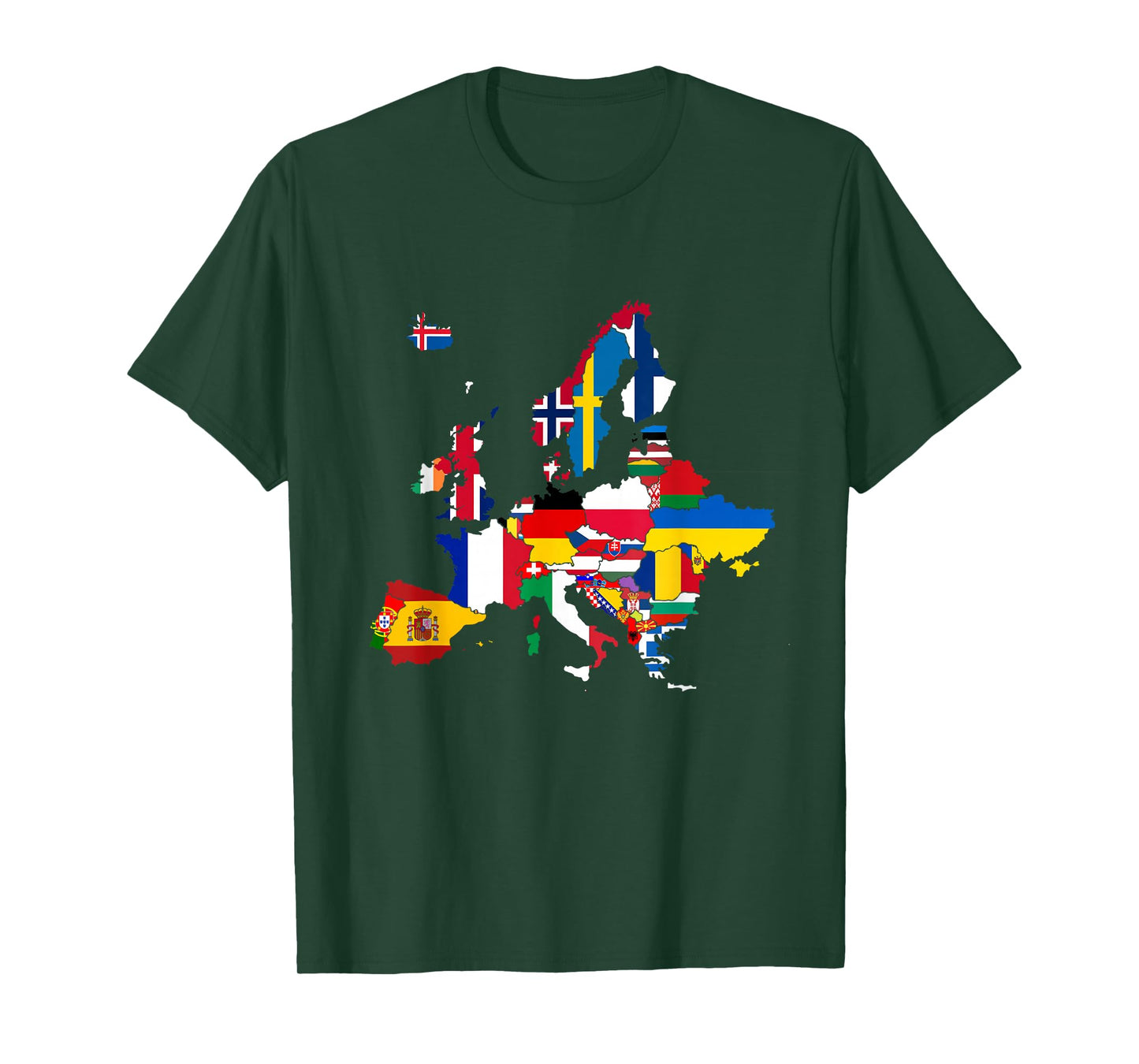 Europe,European flags,Flags of Europe,Europe map. T-Shirt