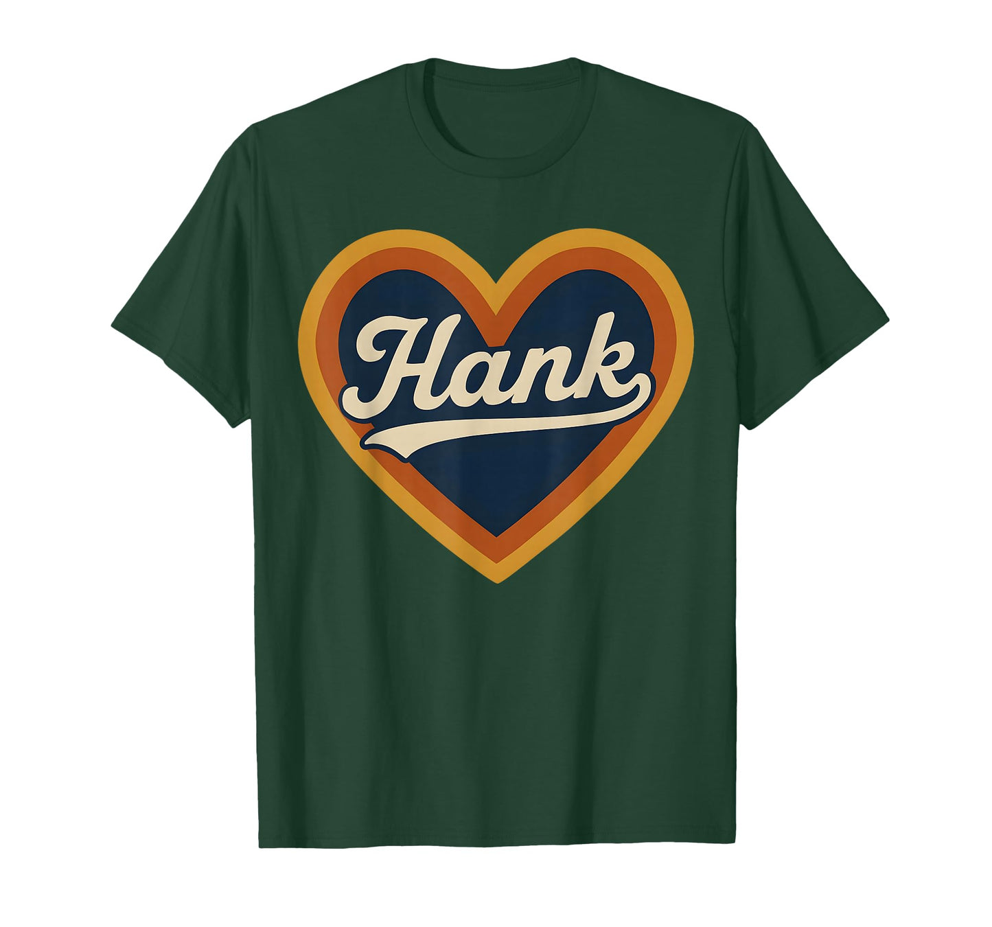 Hank Retro Heart Country Music Design Gift For Men Women Kid T-Shirt