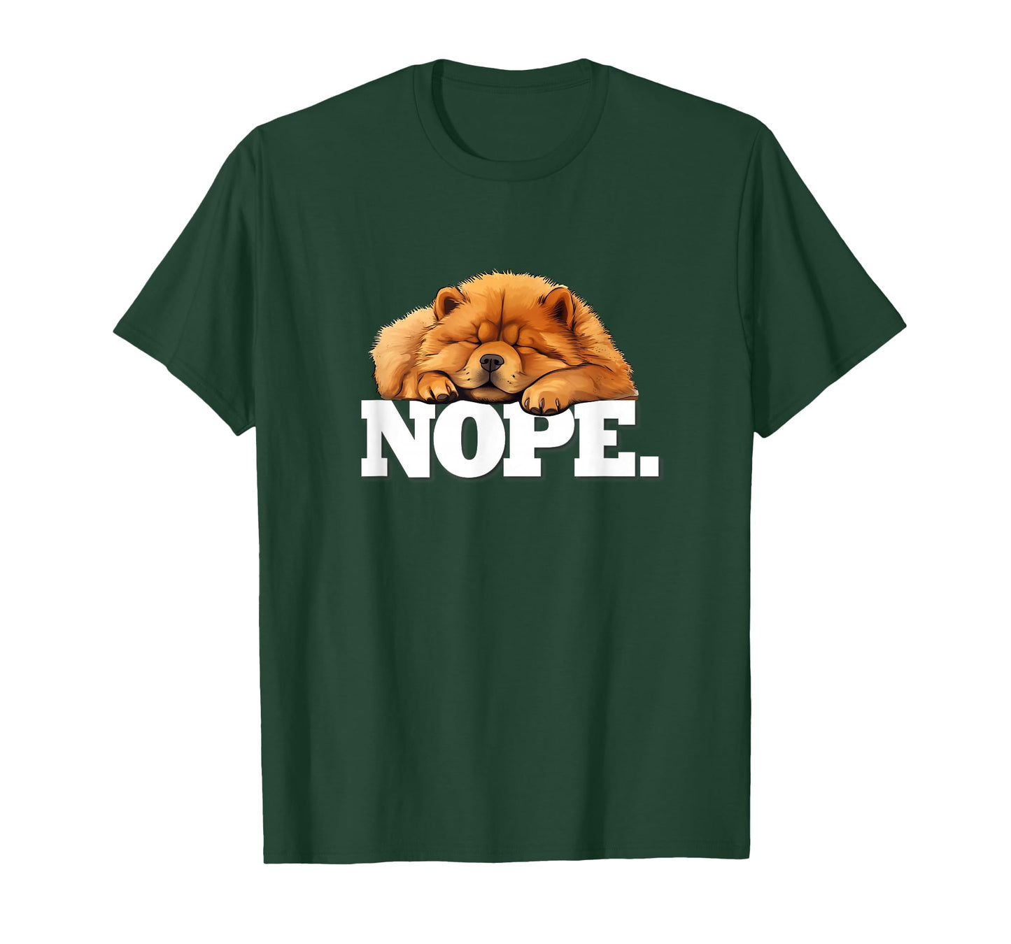 Mens Womens Kids Cute Napping NOPE Chow Chow Lover T-Shirt