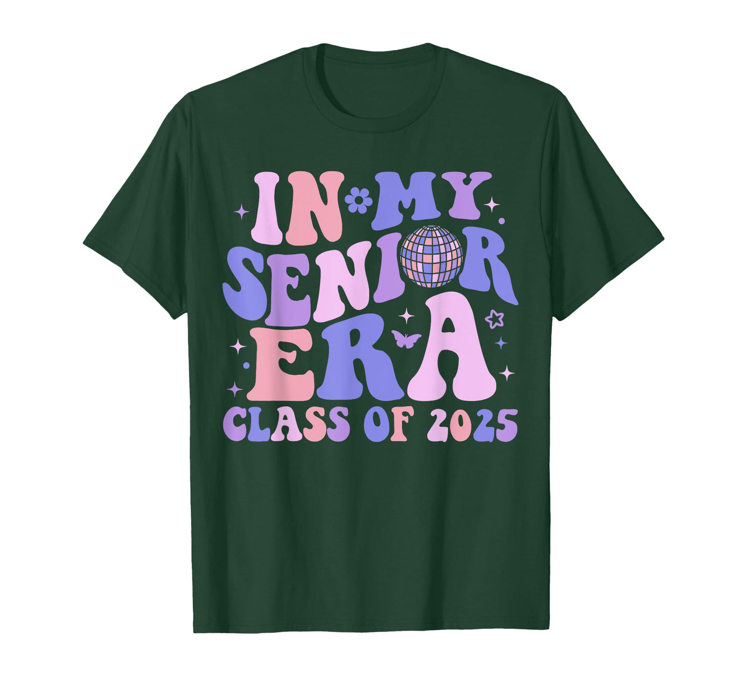 In My Senior Era Class of 2025 Groovy Senior 2025 Graduation T-Shirt