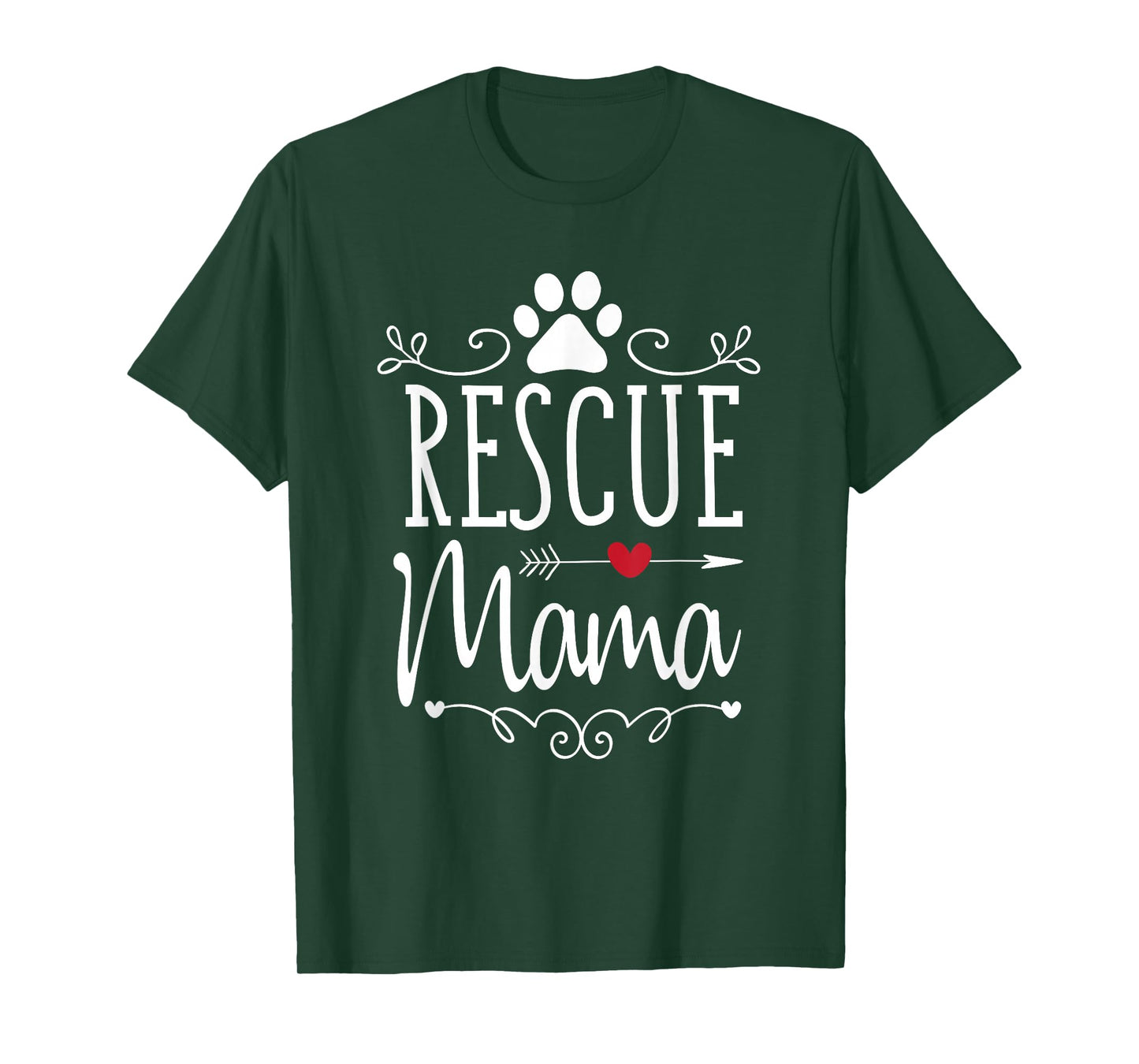 Rescue Mama - Rescue Dog Lover Outfit Rescue Mom Gift T-Shirt