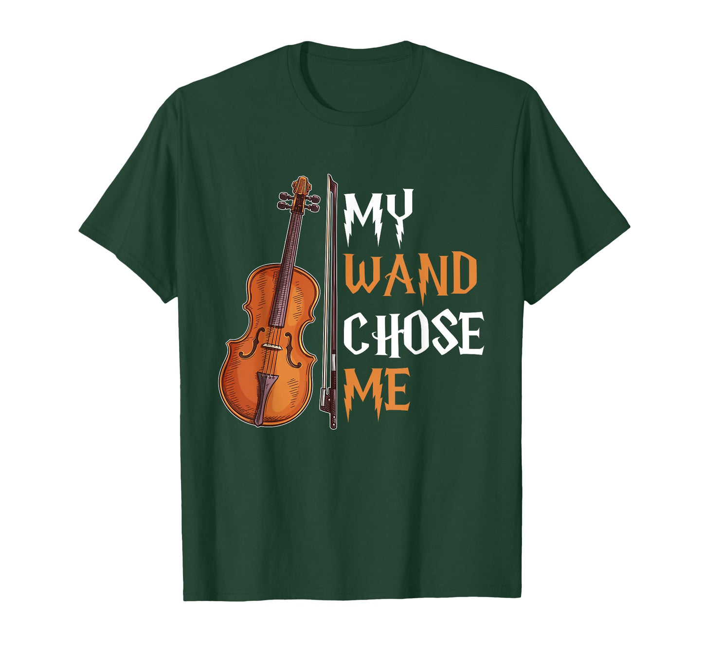 Funny Violin shirt My Wand Chose Me Violin Player Violinist T-Shirt
