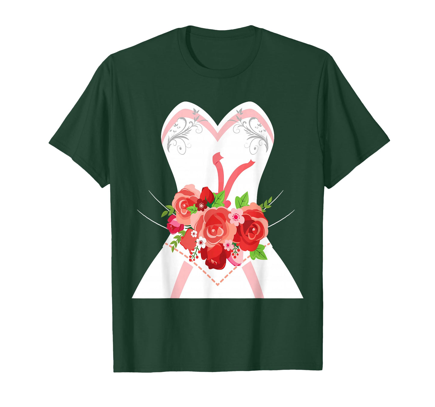 Simple Wedding Dress T-Shirt for Bridal Showers Gift T-Shirt