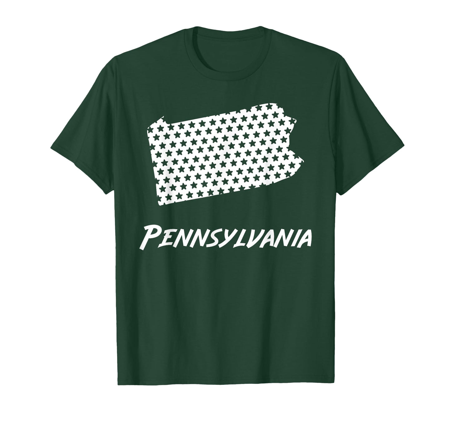Pennsylvania USA State Outline Stars Vintage Retro Design T-Shirt