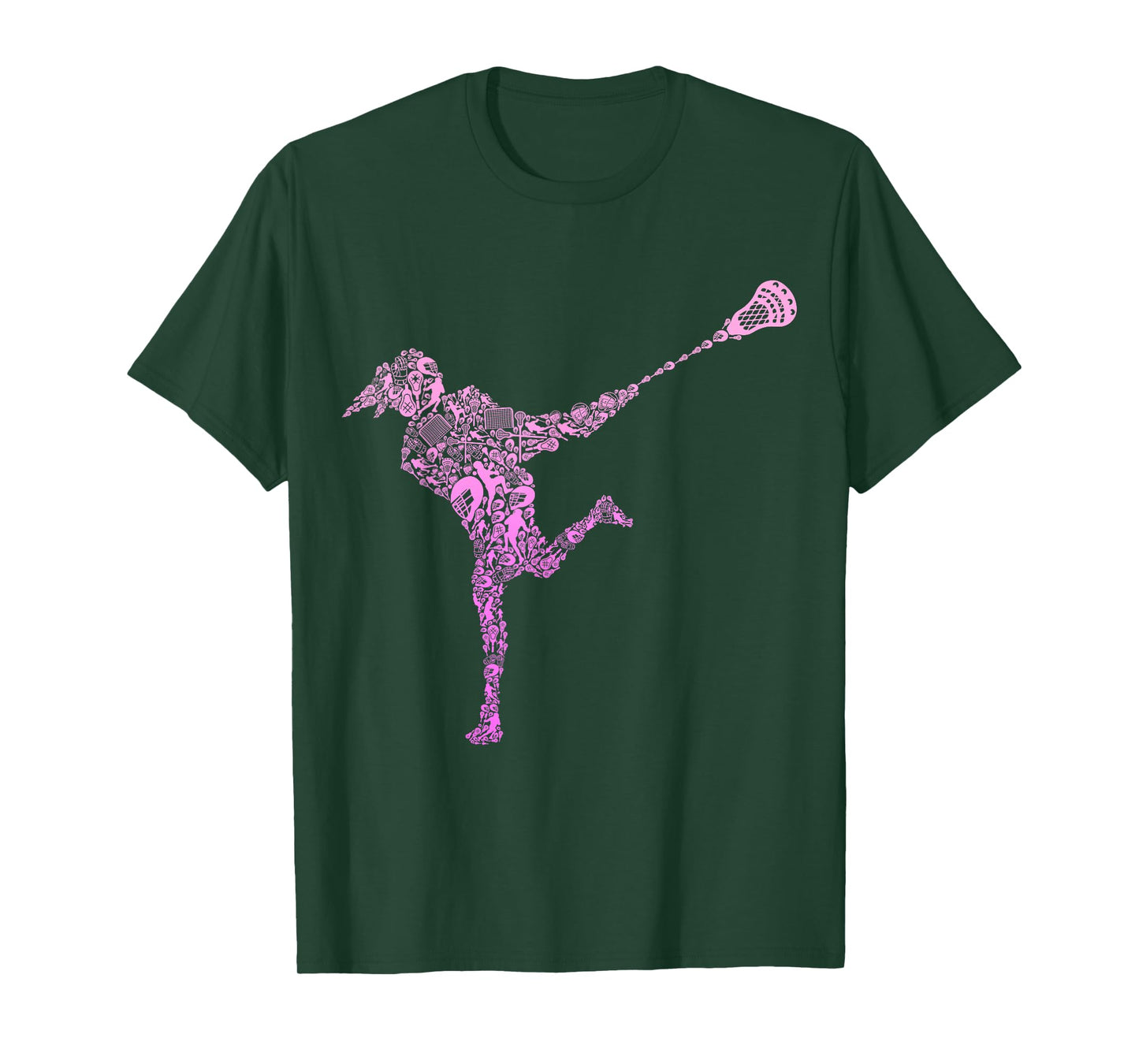 Lacrosse Player Youth Girls Women Kids T-Shirt