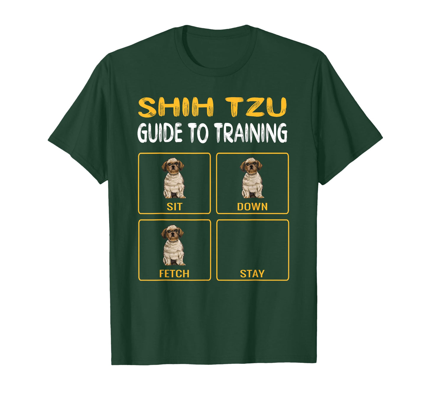 Funny Shih Tzu Guide to Training Dog Trainer Obedience T-Shirt