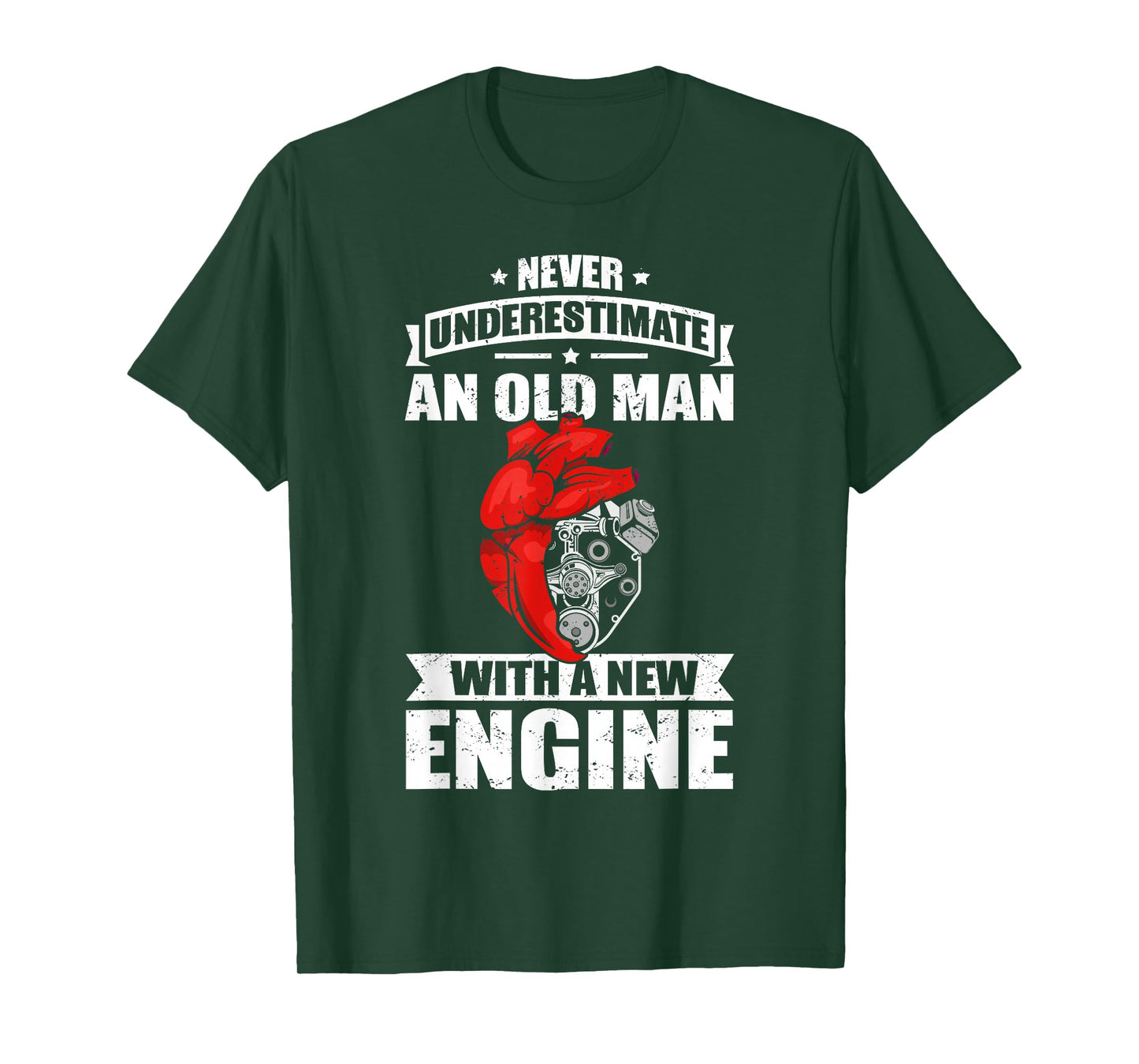 Heart Transplant Funny & Old Man Heart Surgery T-Shirt