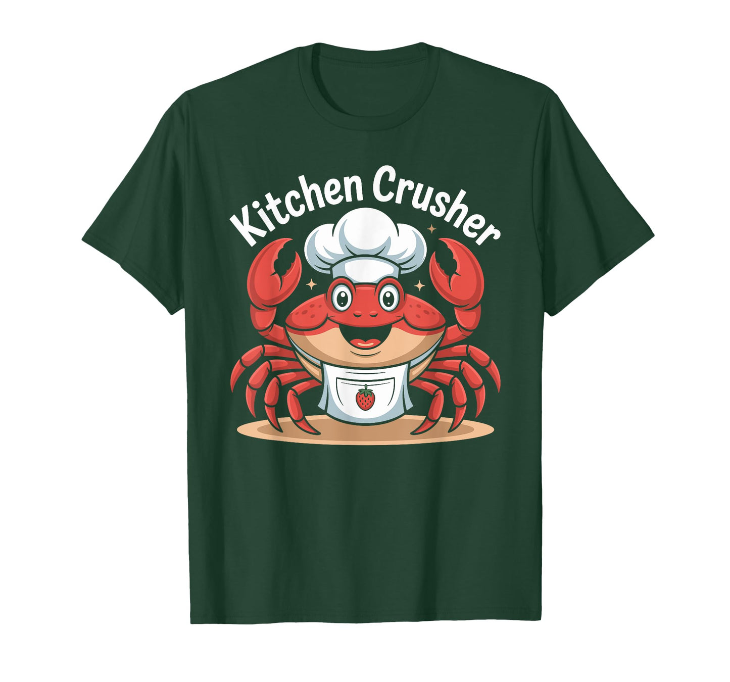 Kitchen Crusher Chef Job Enthusiast Crab Fun T-Shirt