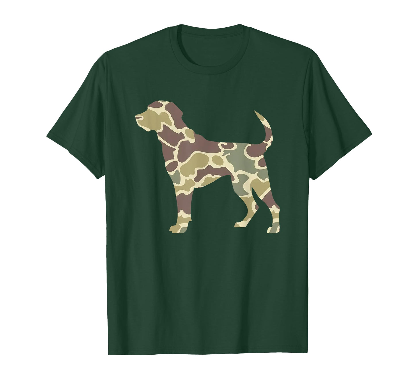 Old School Camo Hunting Dog, Camouflage Pitbull Dog Mom Dad Men Women T-Shirt
