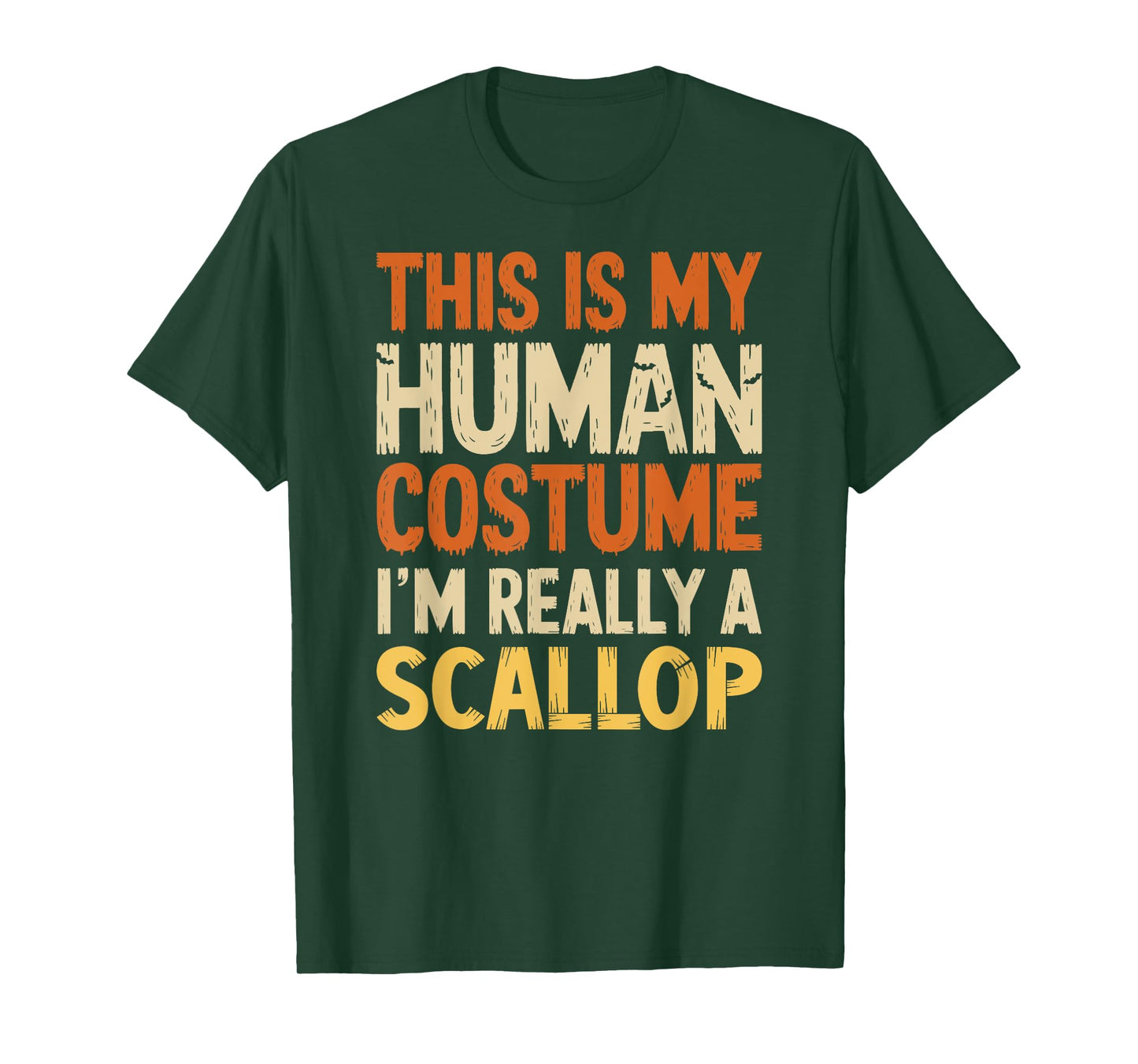 This Is My Human Costume I'm Really A Scallop Halloween T-Shirt