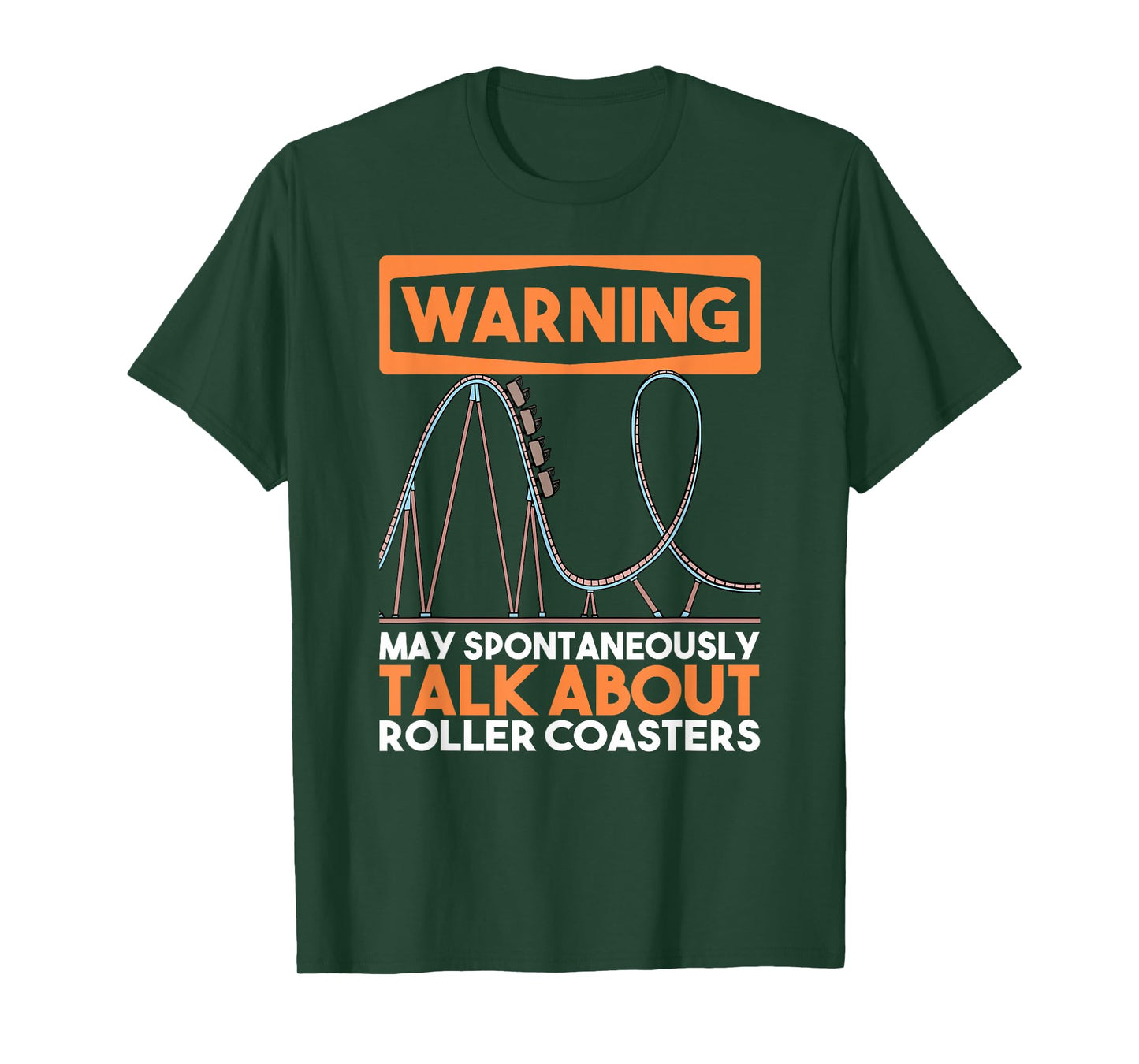 Warning May Spontaneously Dab And Talk About Roller Coasters T-Shirt