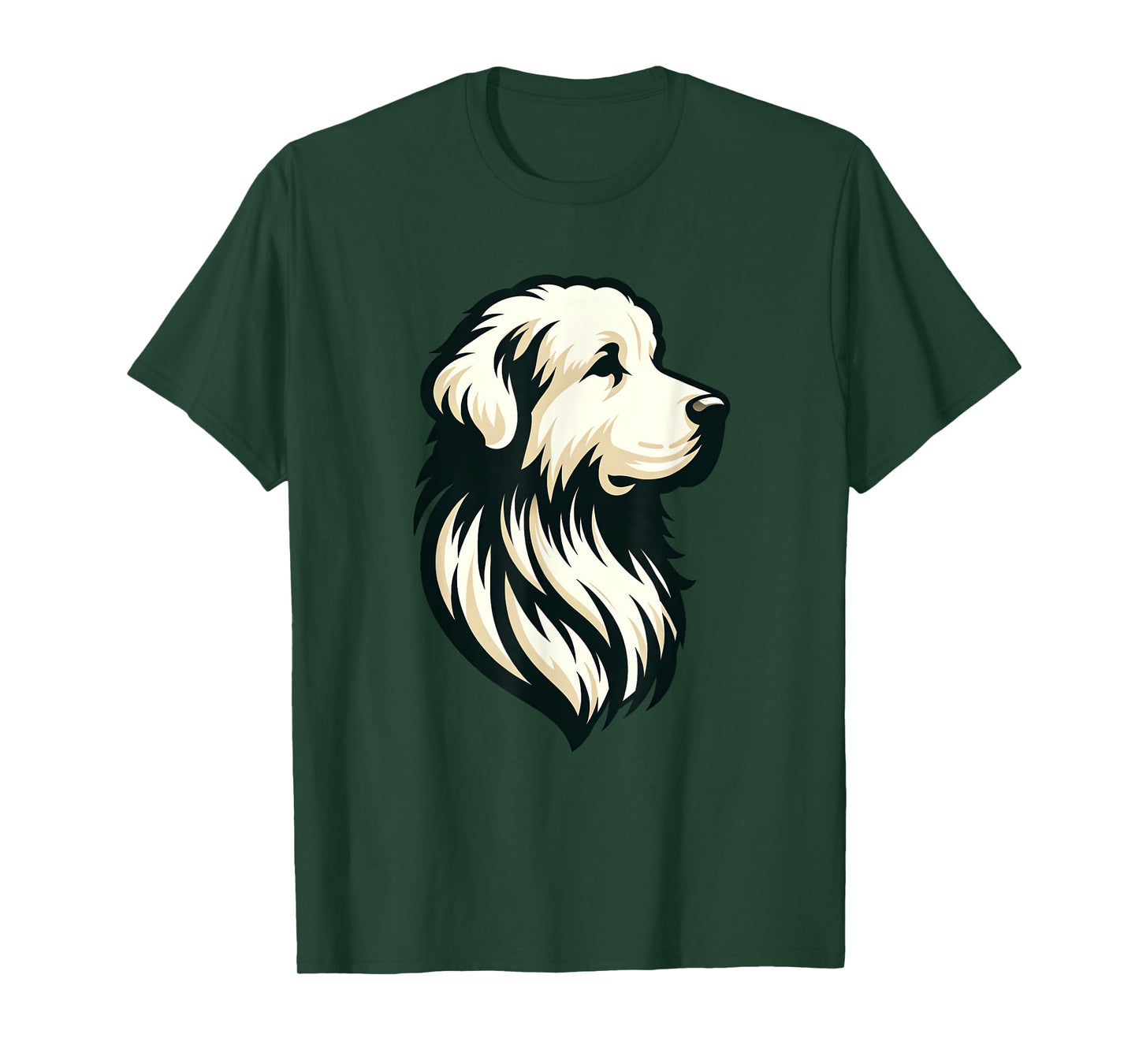 Great Pyrenees Pyr Minimalist Simple Dog Mom Dad Boys Girls T-Shirt
