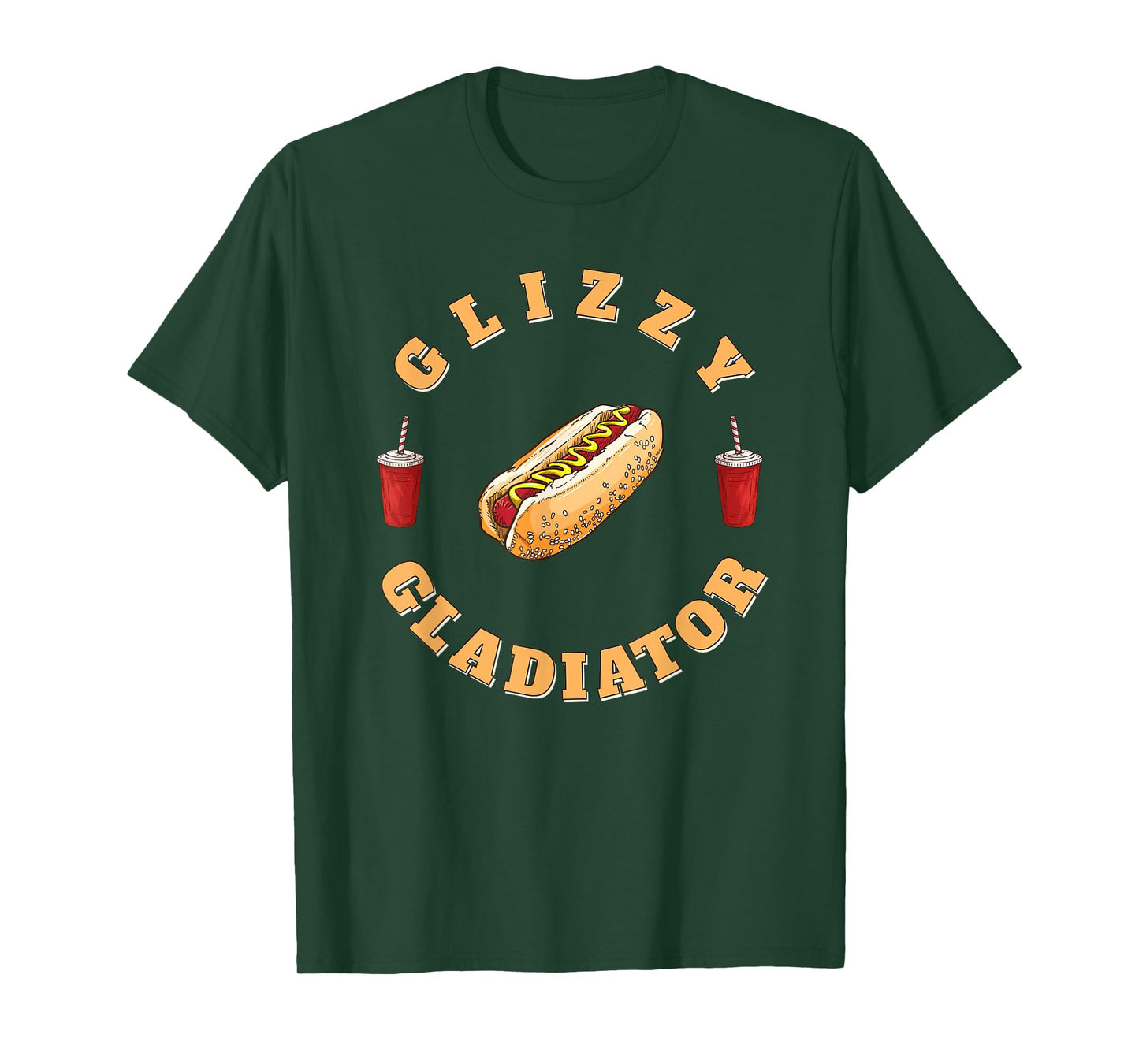 Glizzy Gladiator Funny Hotdog Humor Retro Sports Design T-Shirt for Men Women Girls Kids