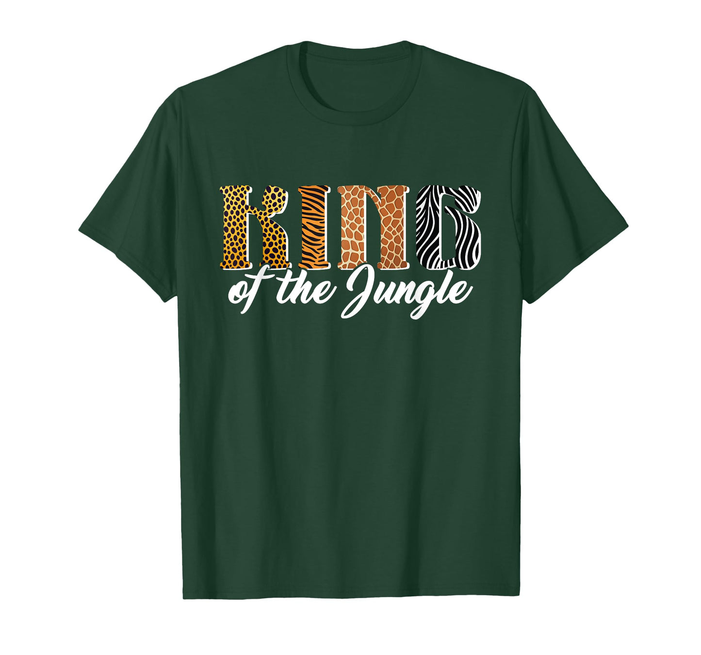 King of the Jungle Safari Animal Birthday Matching Men Boys T-Shirt