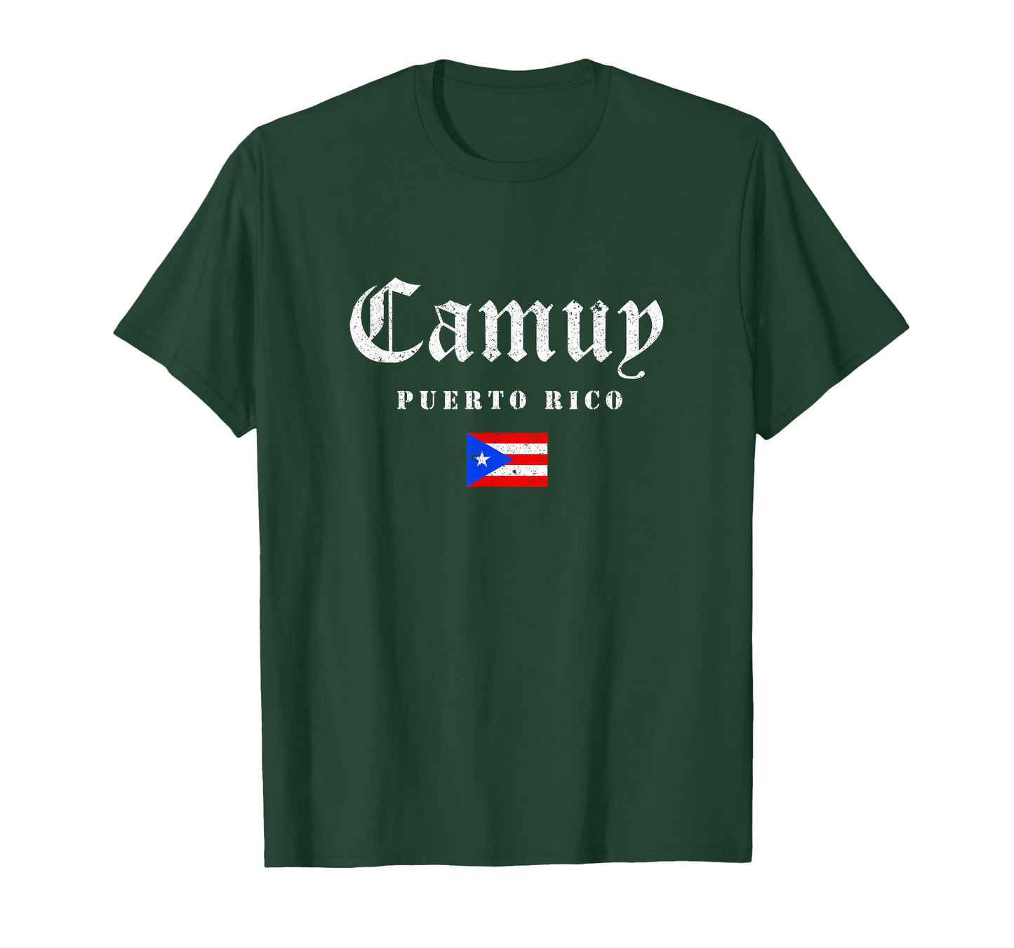 Vintage Camuy Puerto Rico Flag Pride Home Root Travel T-Shirt