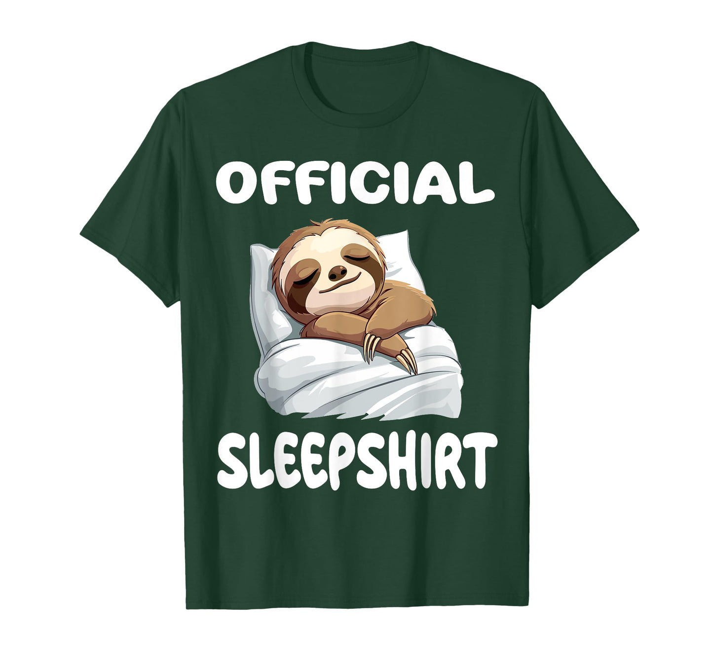 Sloth Animal Official Sleepshirt Pajamas Nightgown T-Shirt