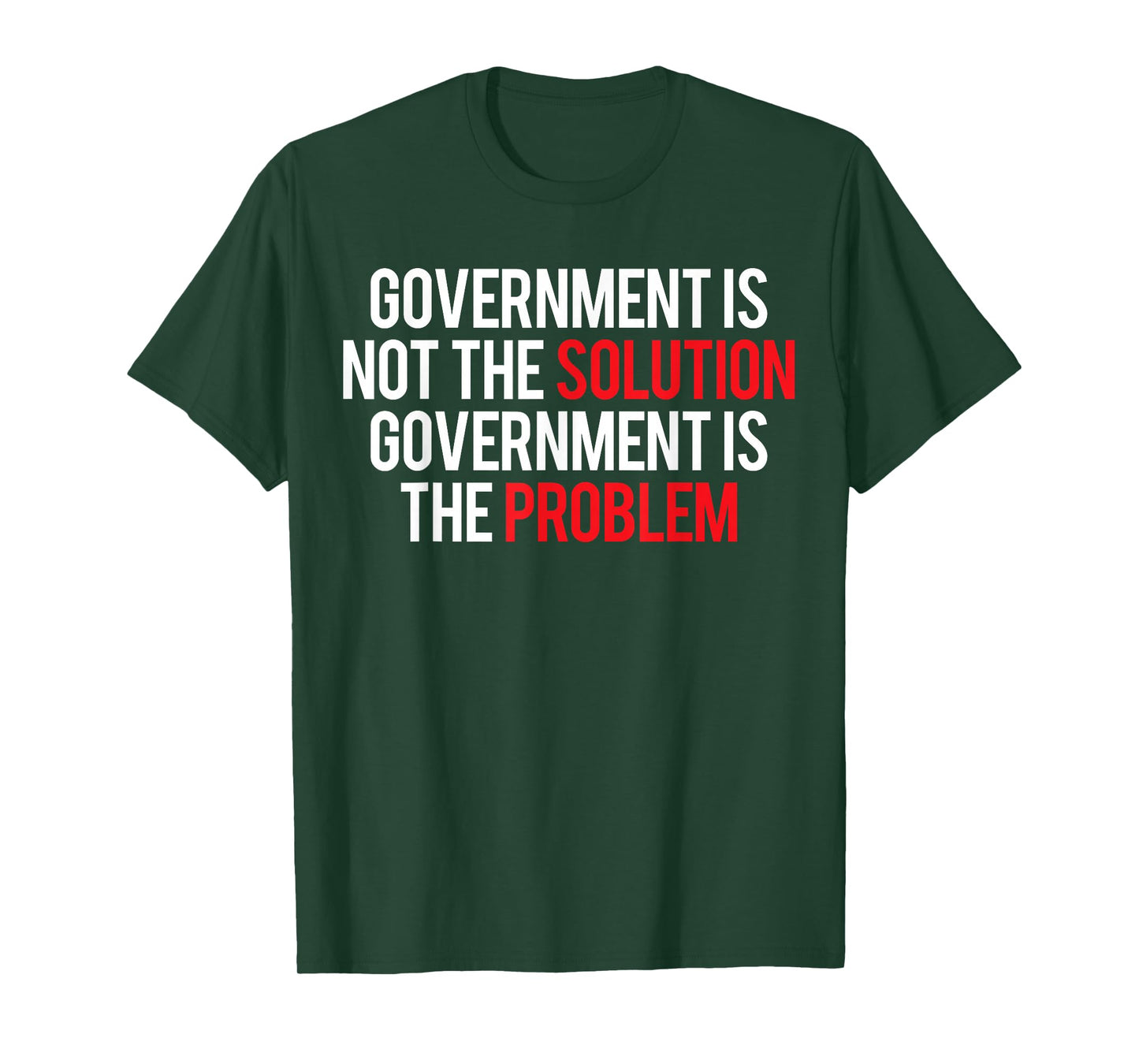 Government Is Not The Solution Government Is The Problem T-Shirt