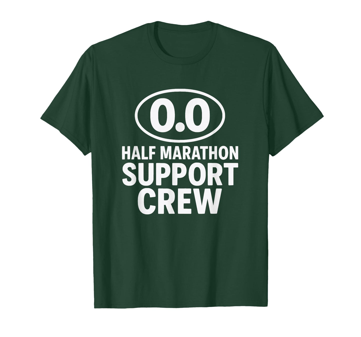 Half Marathon Support Crew Funny Race Day Design T-Shirt