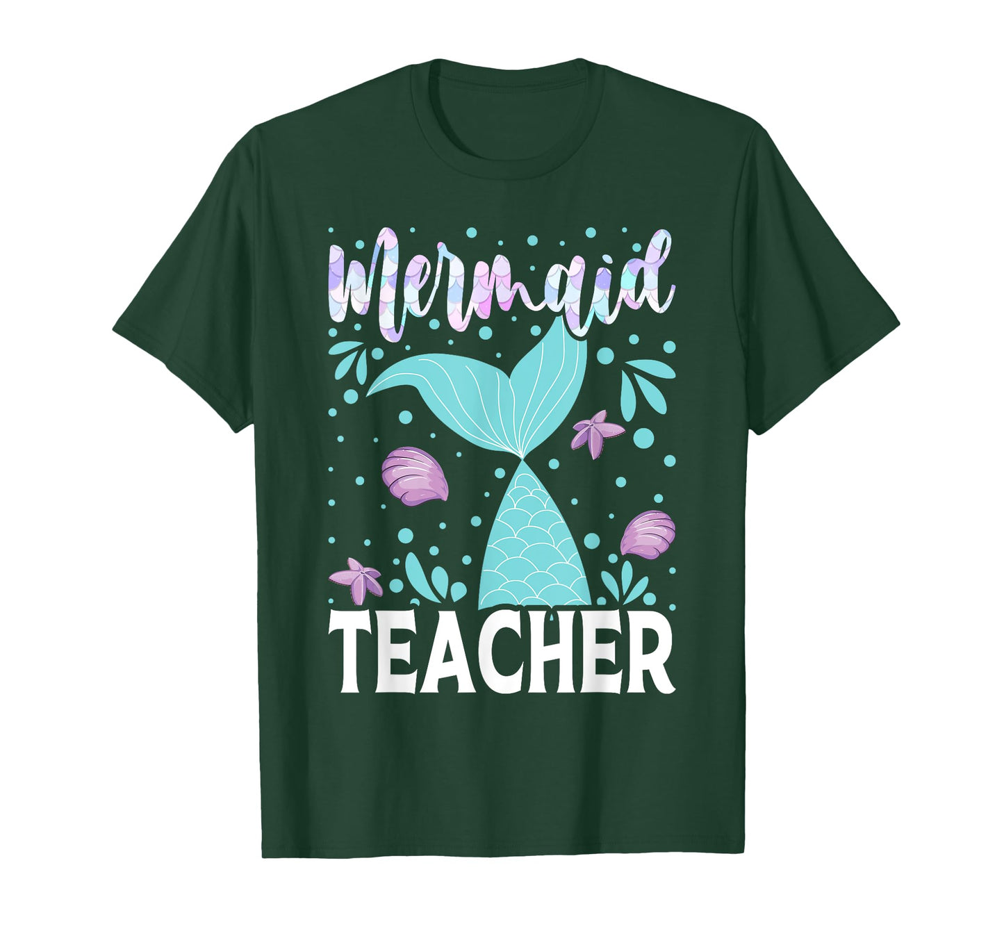 Mermaid Teacher Cute Back To School Student T-Shirt