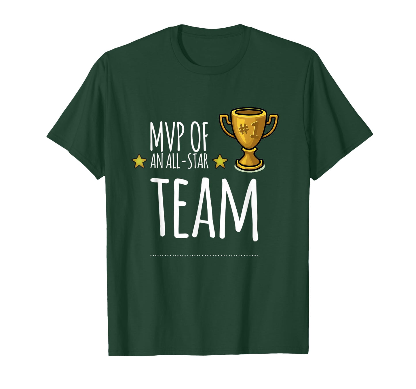 MVP of an ALL-STAR Team, with trophy and stars graphic T-Shirt