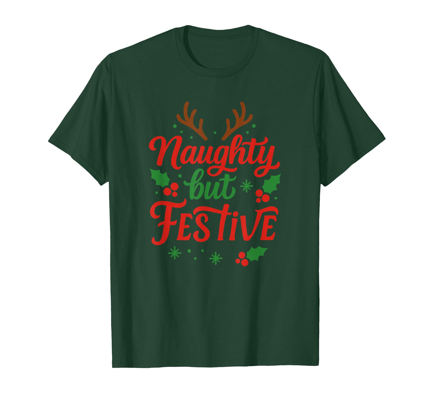 Naughty but Festive Speech for Funny Christmas T-Shirt