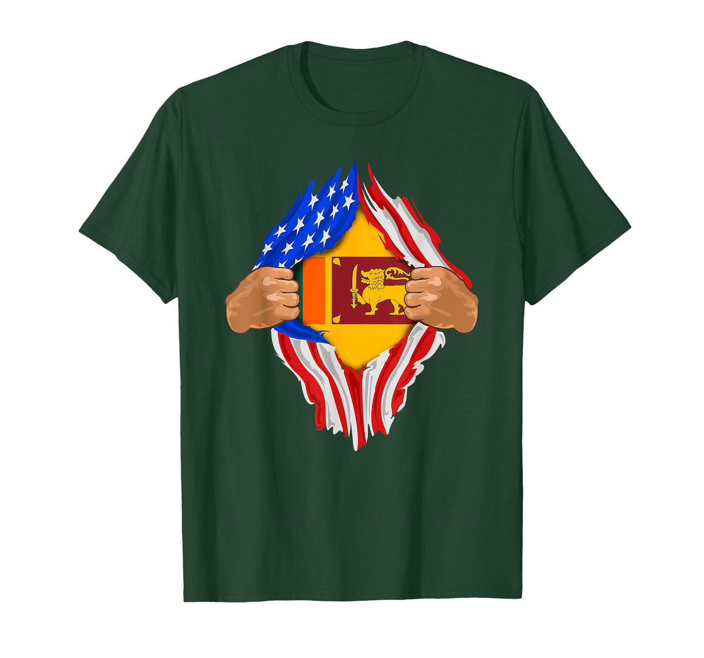 Sri Lankan Blood Inside Me T-Shirt | Sri Lanka Flag Gift T-Shirt