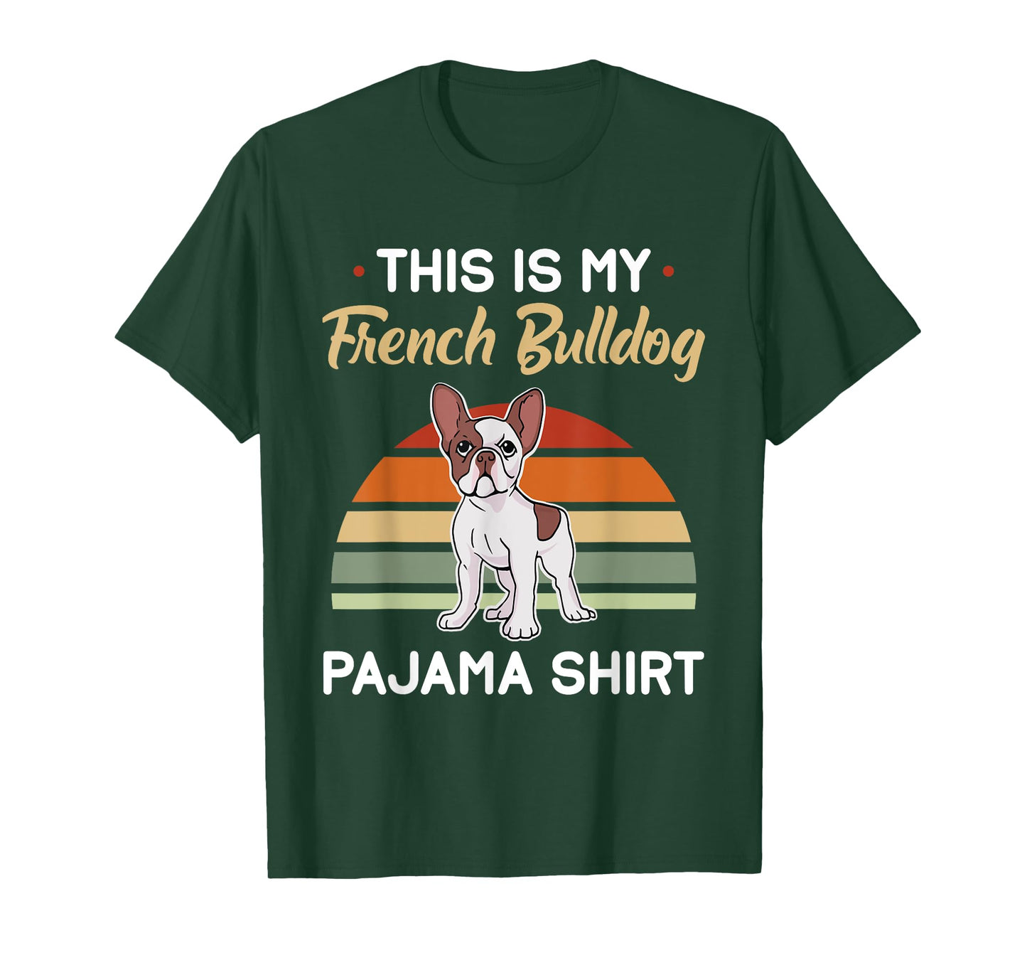 This Is My French Bulldog Pajama Shirt Frenchie Pajamas T-Shirt