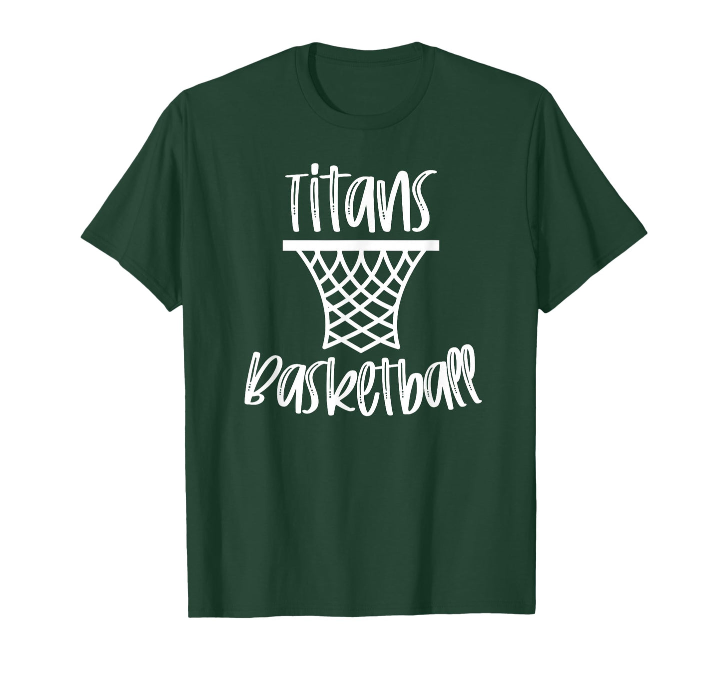 Titans Basketball Team Mascot School Spirit Game Night T-Shirt
