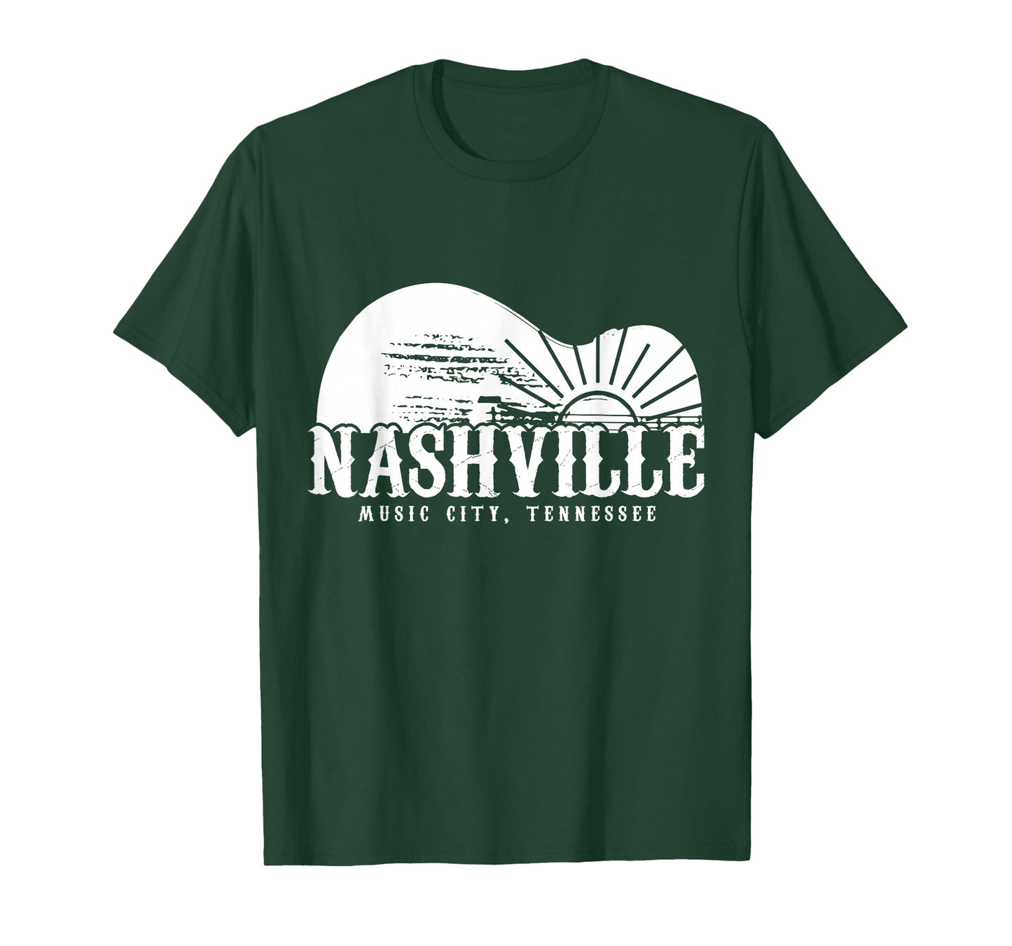 Nashville Tennessee Guitar Player Vintage Country Music City T-Shirt