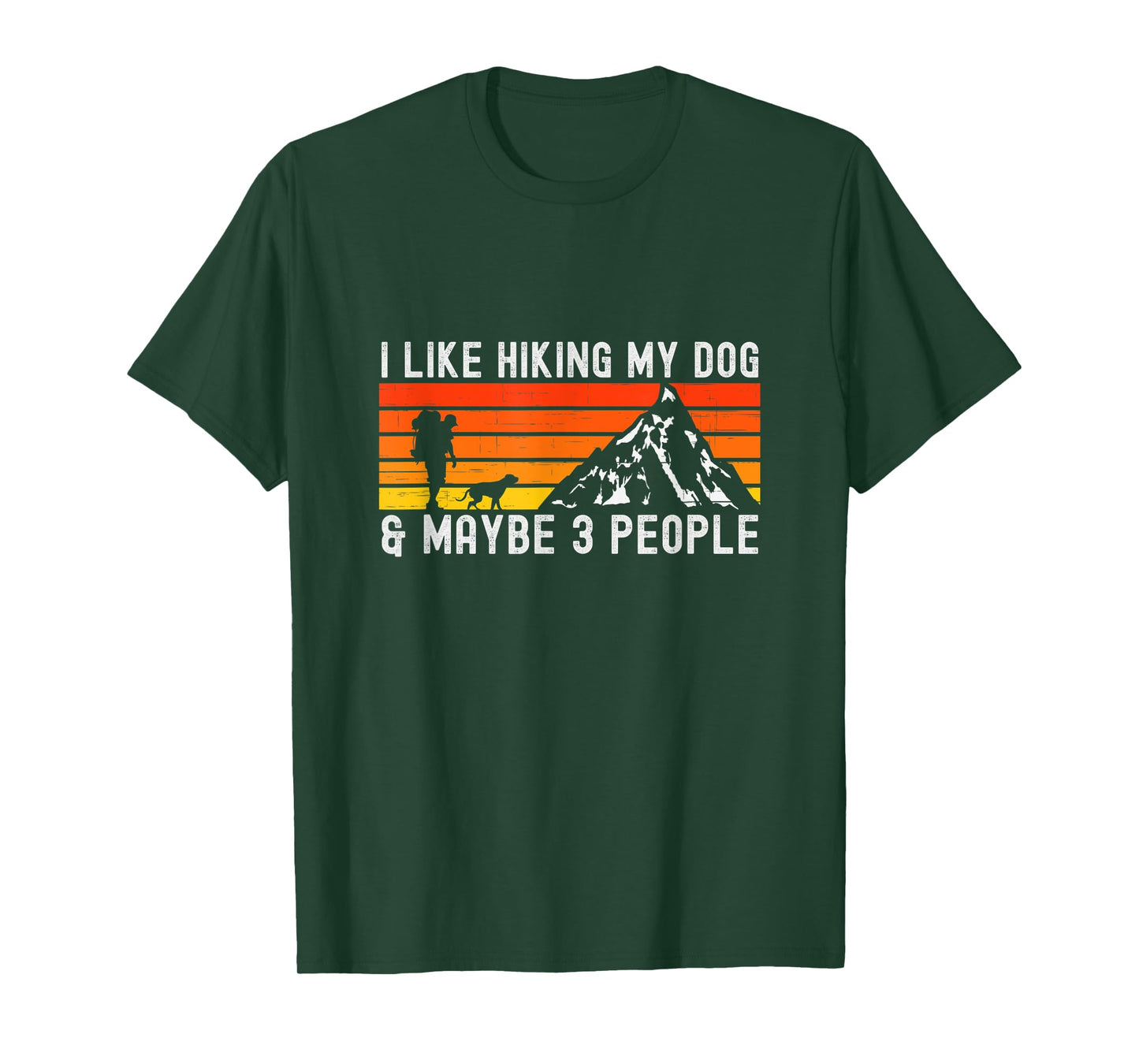 Vintage I Like Hiking My Dog & Maybe 3 People Hiking Lover T-Shirt