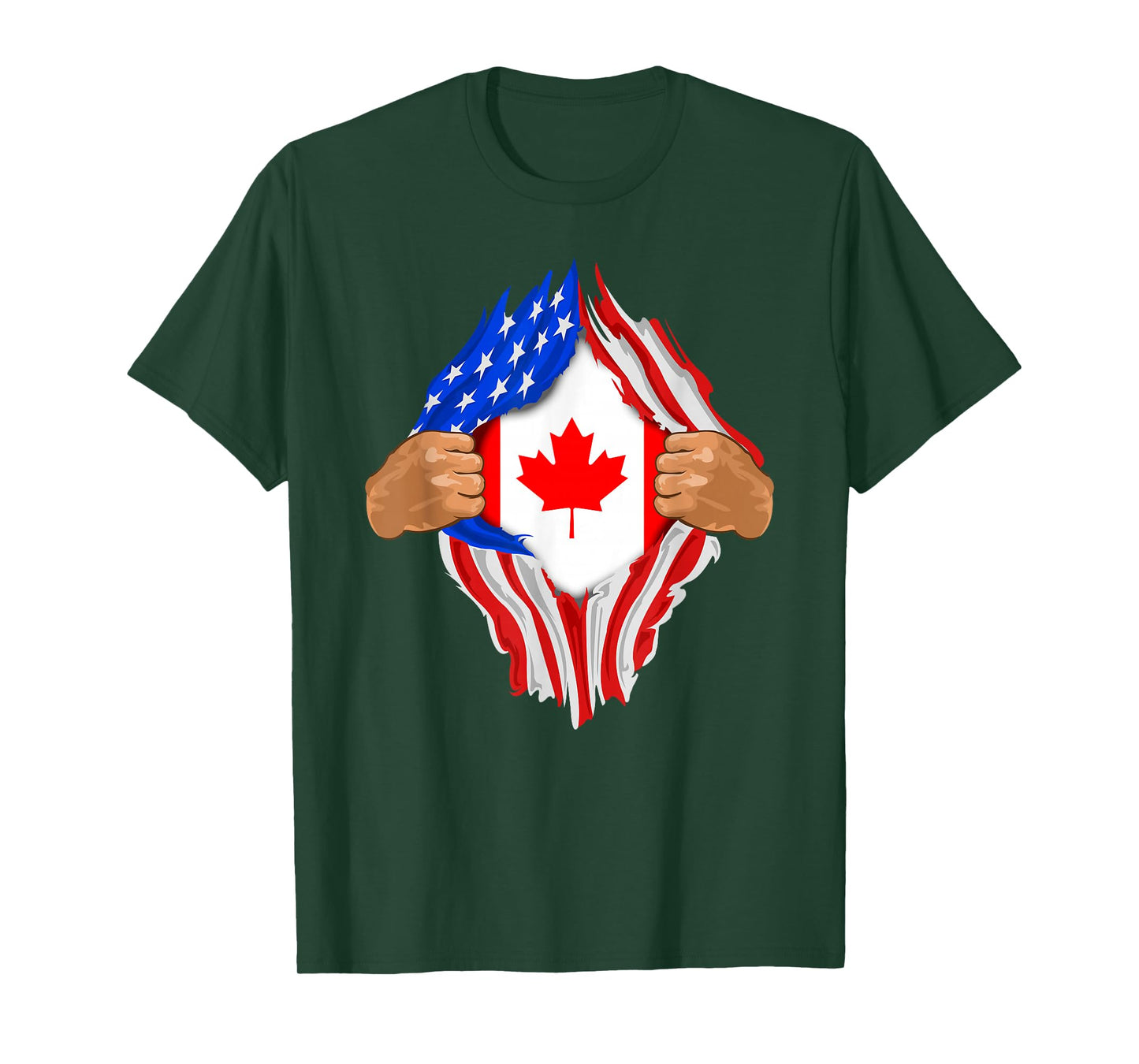 Canadian Blood Inside Me T-Shirt | Canada Flag Gift T-Shirt