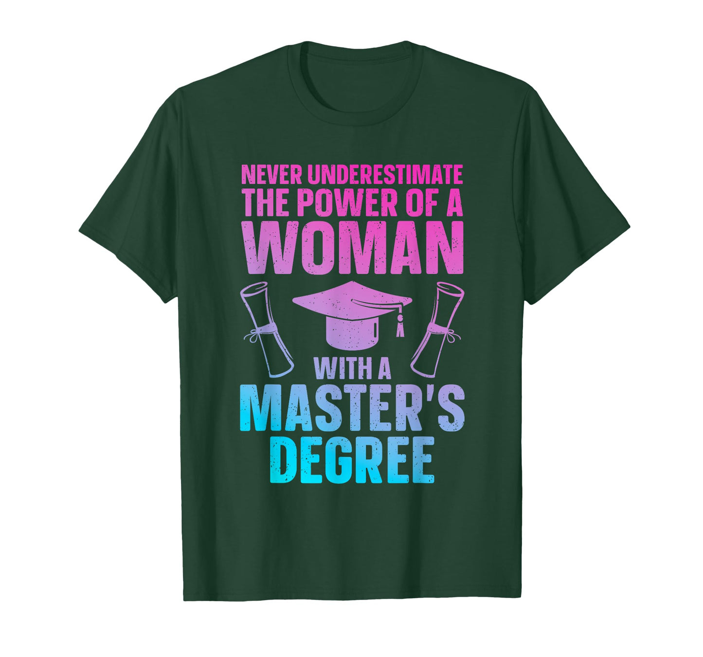 Masters Degree Graduation Art for Women Girls Masters Degree T-Shirt