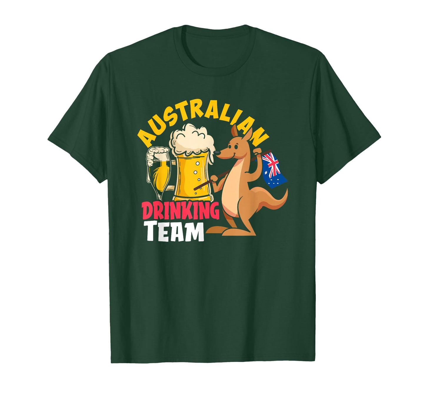 Australian Drinking Beer Team Funny Australia Day T-Shirt