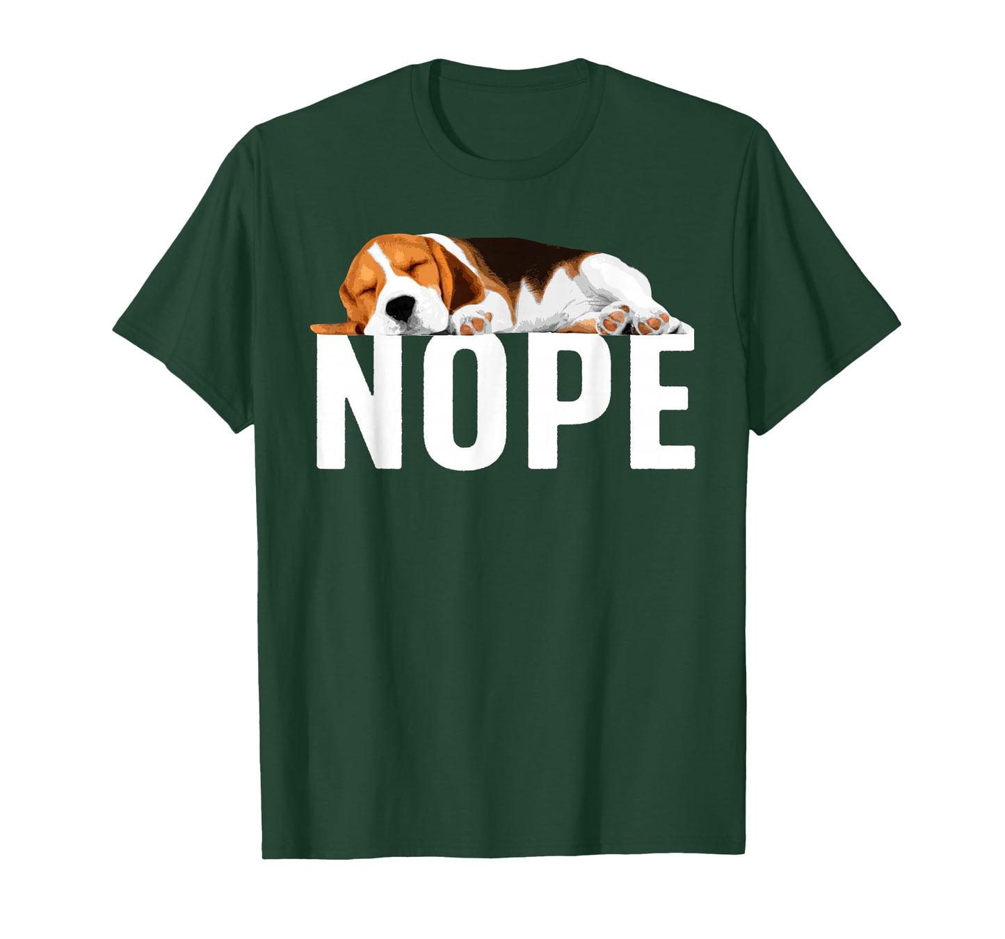 Funny Beagle Art for Men Women Nope Beagle Dog Beagle Lover T-Shirt