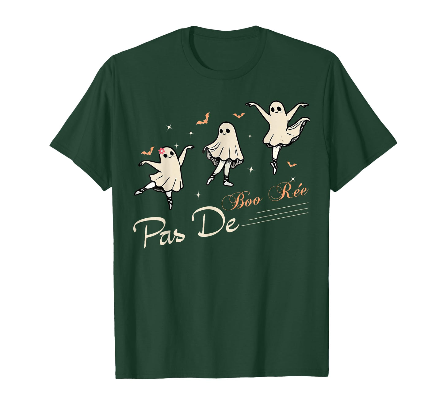 Pas de BOO-rée Ghost Ballet Dancer Halloween Dance Teacher T-Shirt