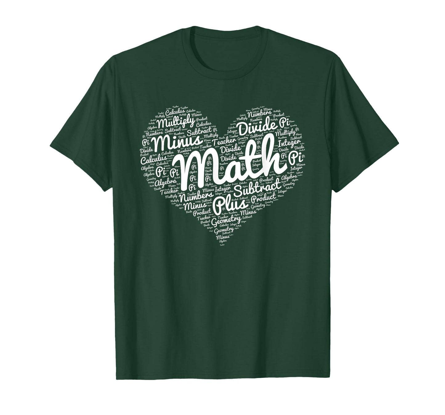 I love maths heart for maths lovers and teachers T-Shirt for Men Women Girls Kids