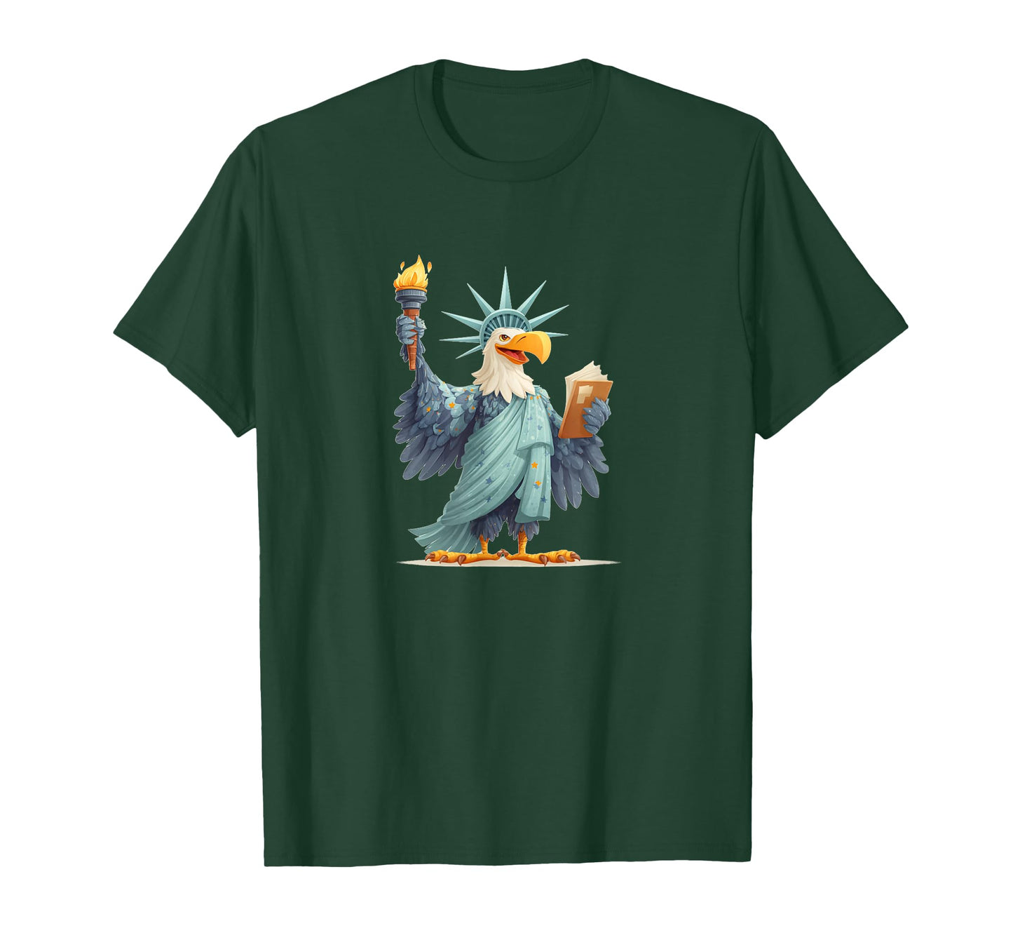 Symbolic Statue of Liberty Costume for Eagle Lovers T-Shirt
