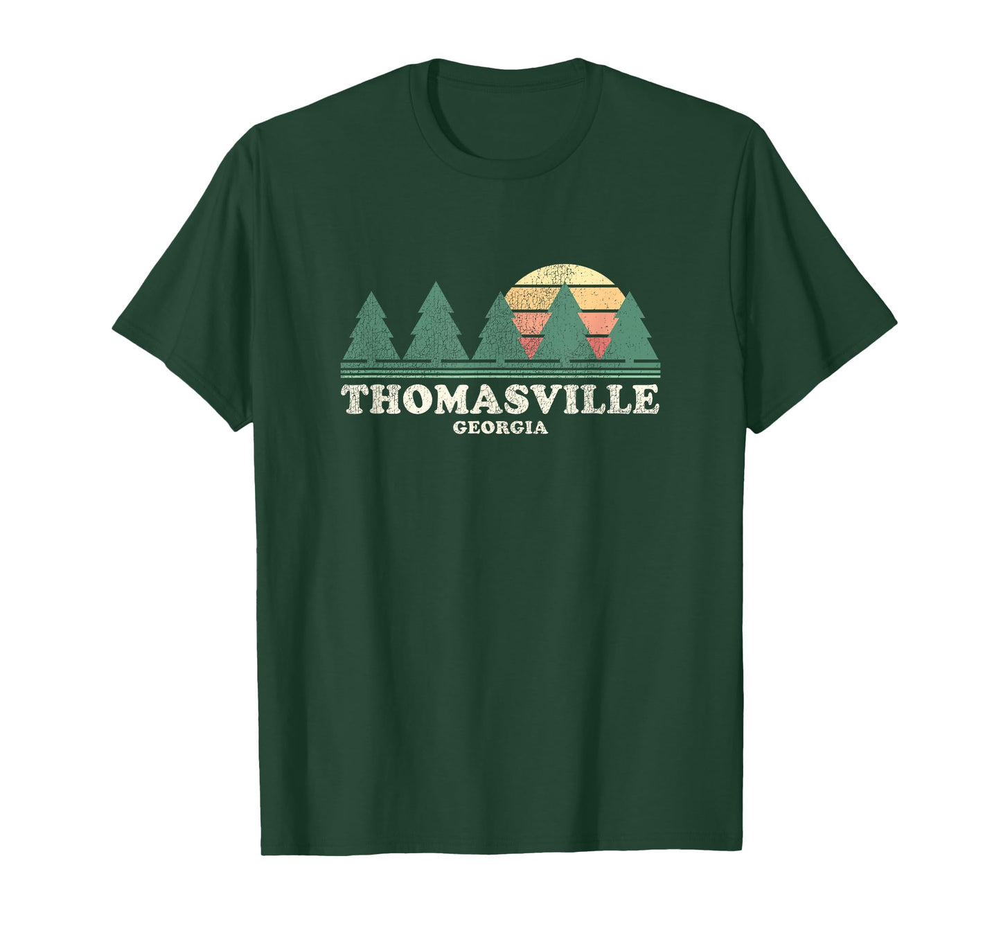 Thomasville GA Vintage Throwback Tee Retro 70s Design T-Shirt