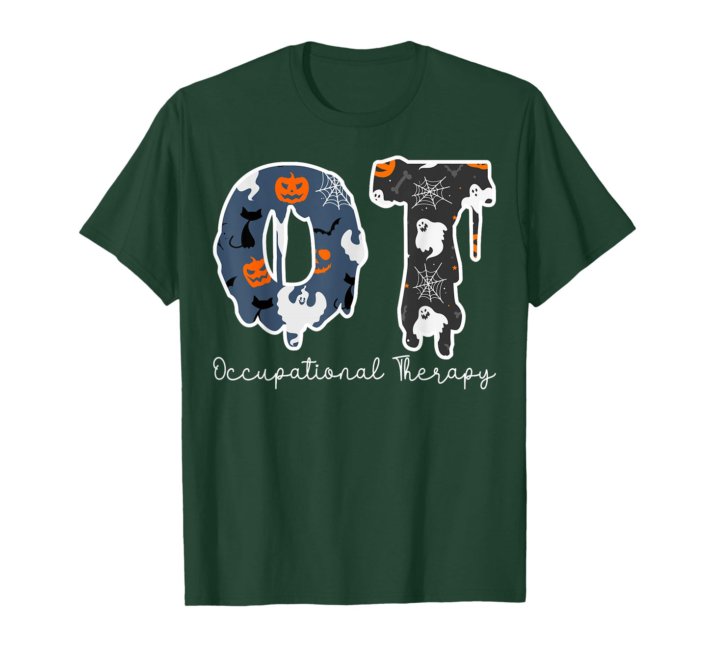 Halloween Occupational Therapy Ghost Spooky Nurse OT T-Shirt
