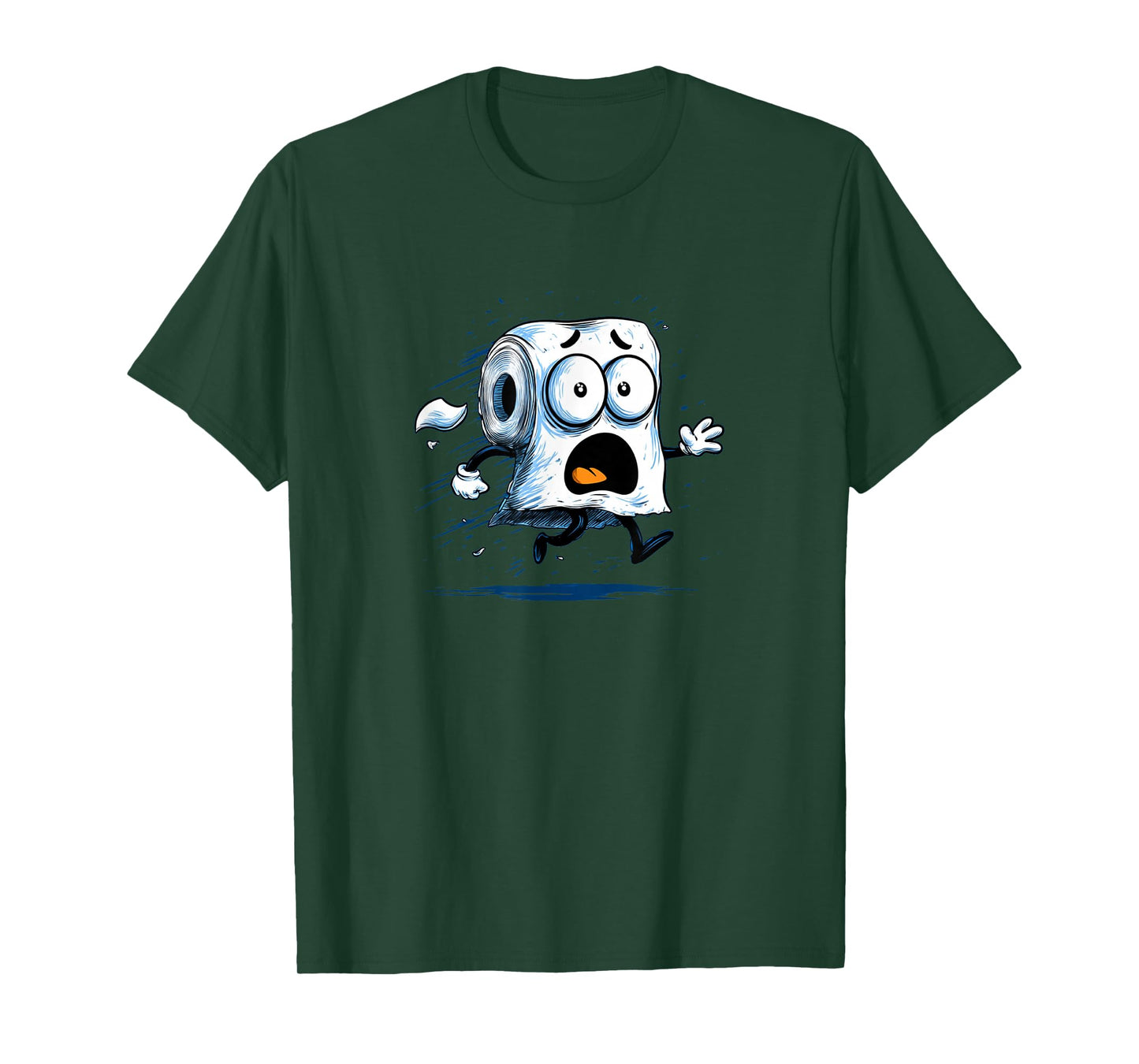 Funny Fearful Toilet Paper Costume for Boys and Girls T-Shirt