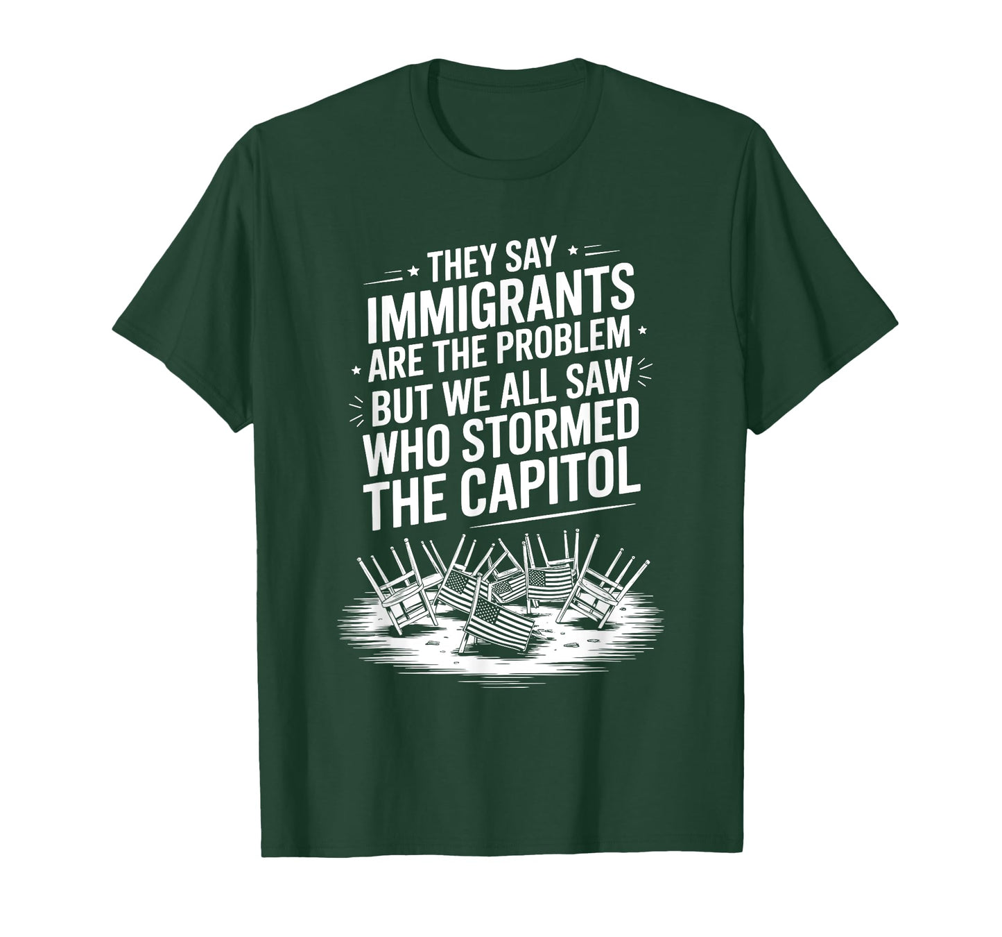 They Say Immigrants Are The Problem But We All Saw Stormed T-Shirt