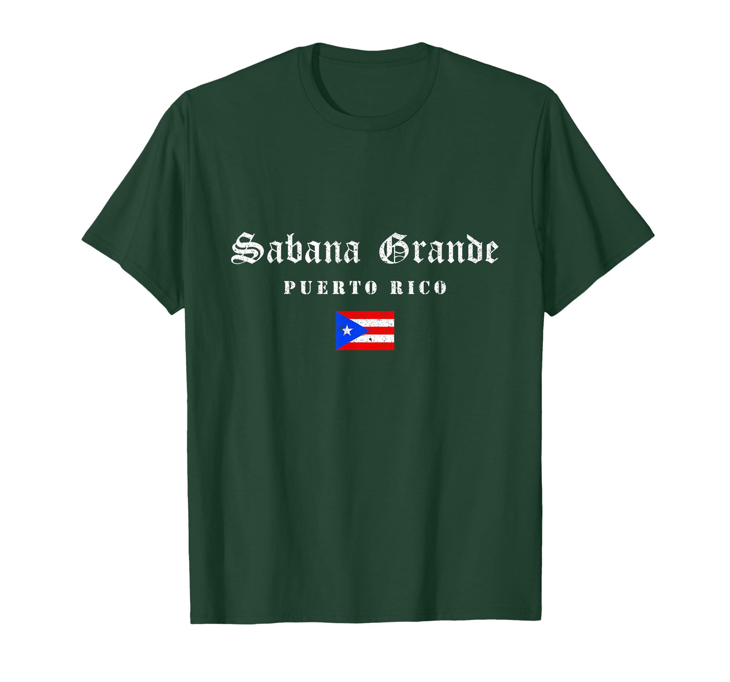 Sabana Grande Puerto Rico Flag Pride Home Root Travel T-Shirt