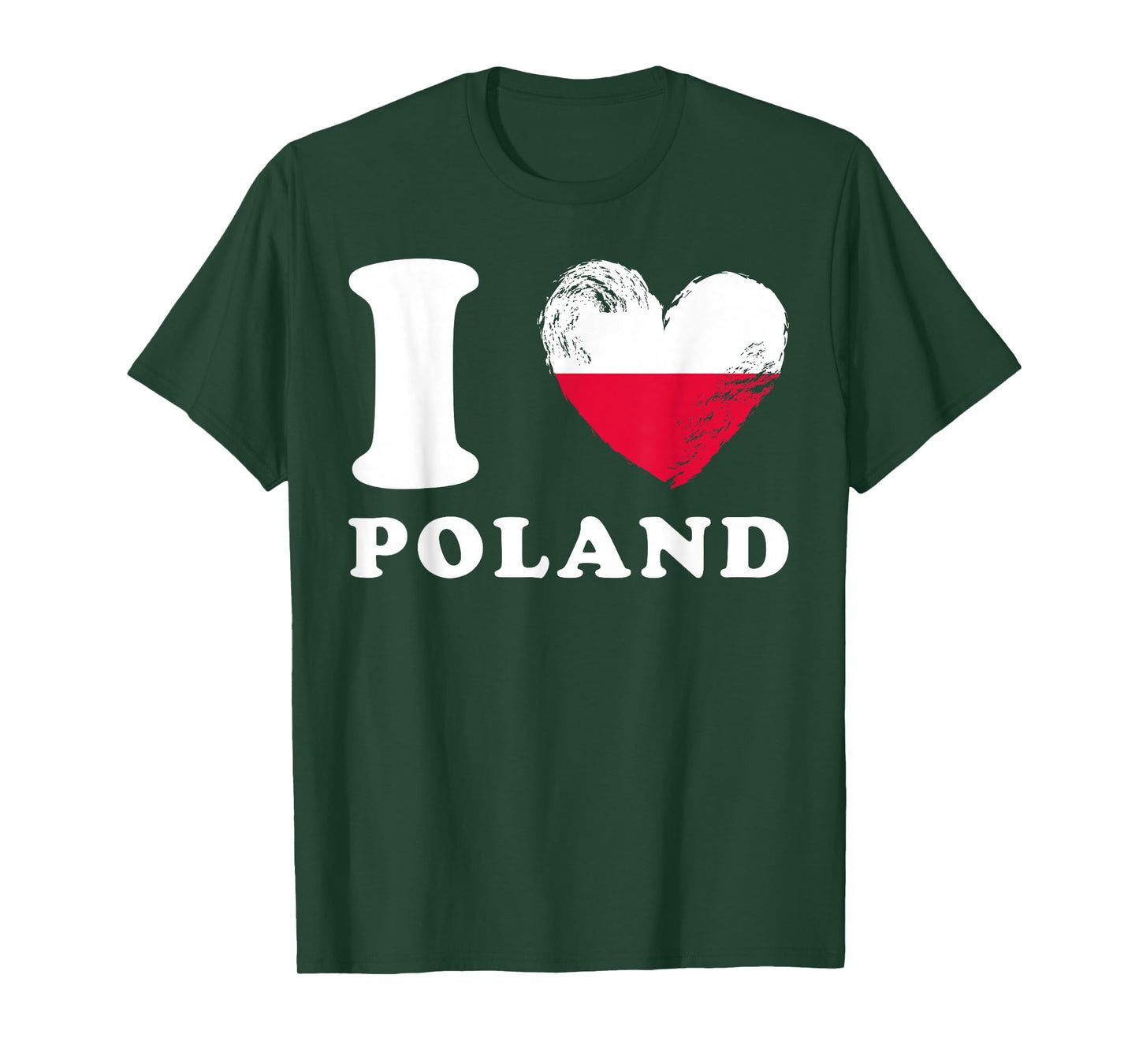 I Love Poland - Heart Flag Poland T-Shirt
