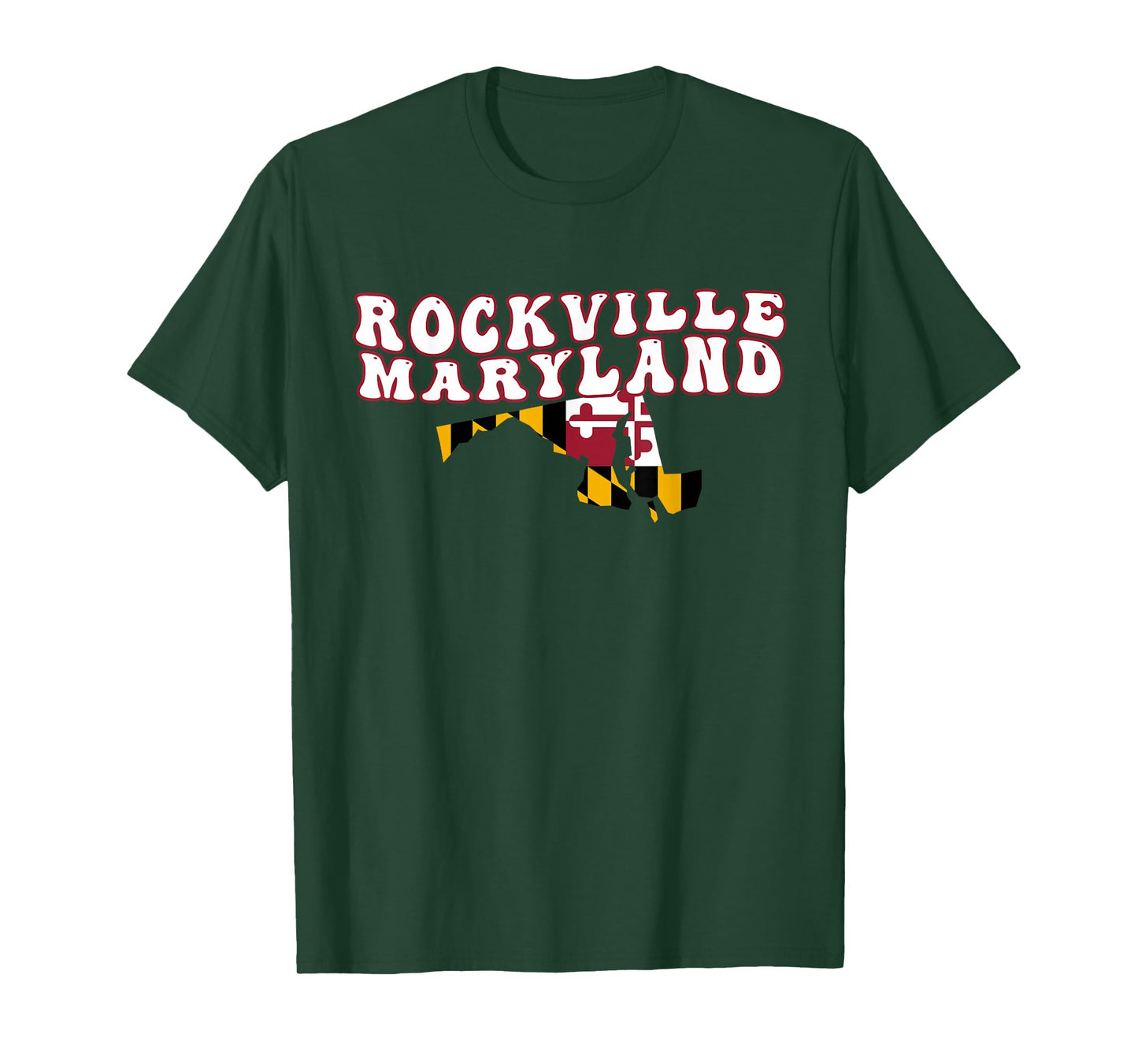 Rockville Maryland MD Flag Vacation Souvenir T-Shirt