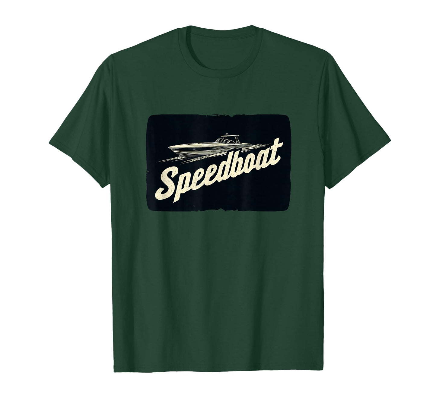 Simple Speedboat Graphic for a Cool Look T-Shirt