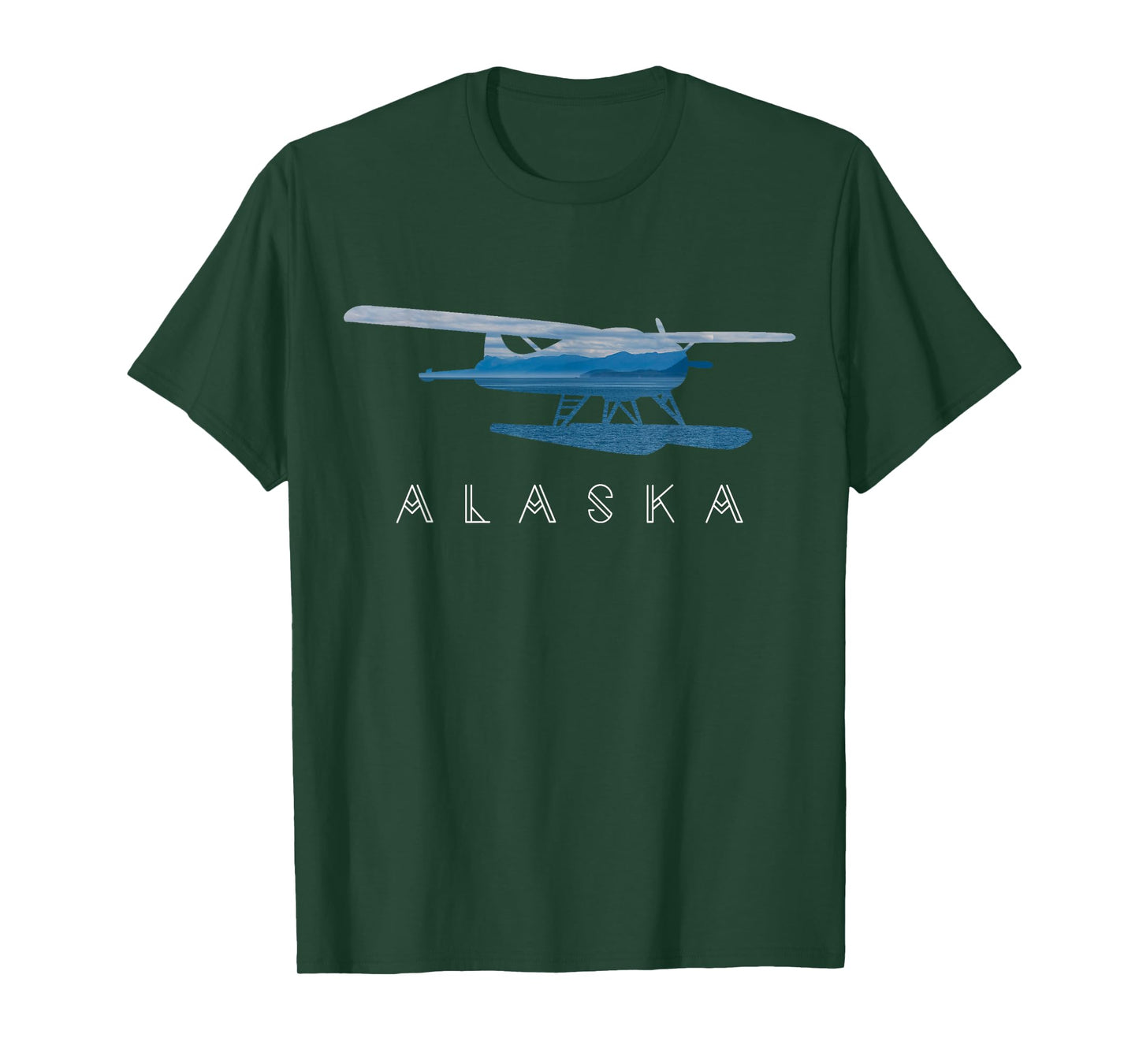 Alaska Sea Plane - Seaplane Pilot - Alaskan Landscape T-Shirt