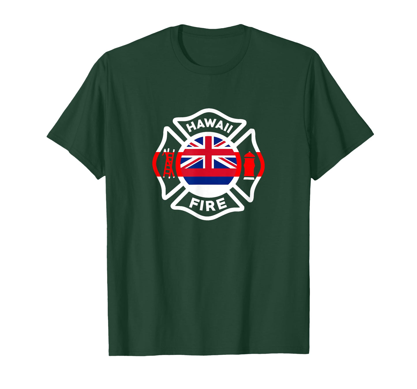 Hawaii Fire Rescue Department Firefighters Uniform Duty T-Shirt