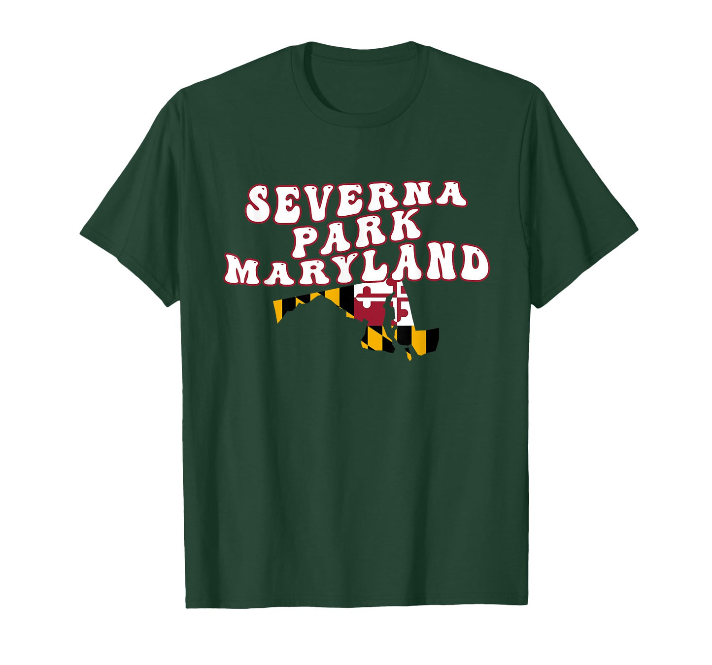 Severna Park Maryland MD Flag Vacation Souvenir T-Shirt